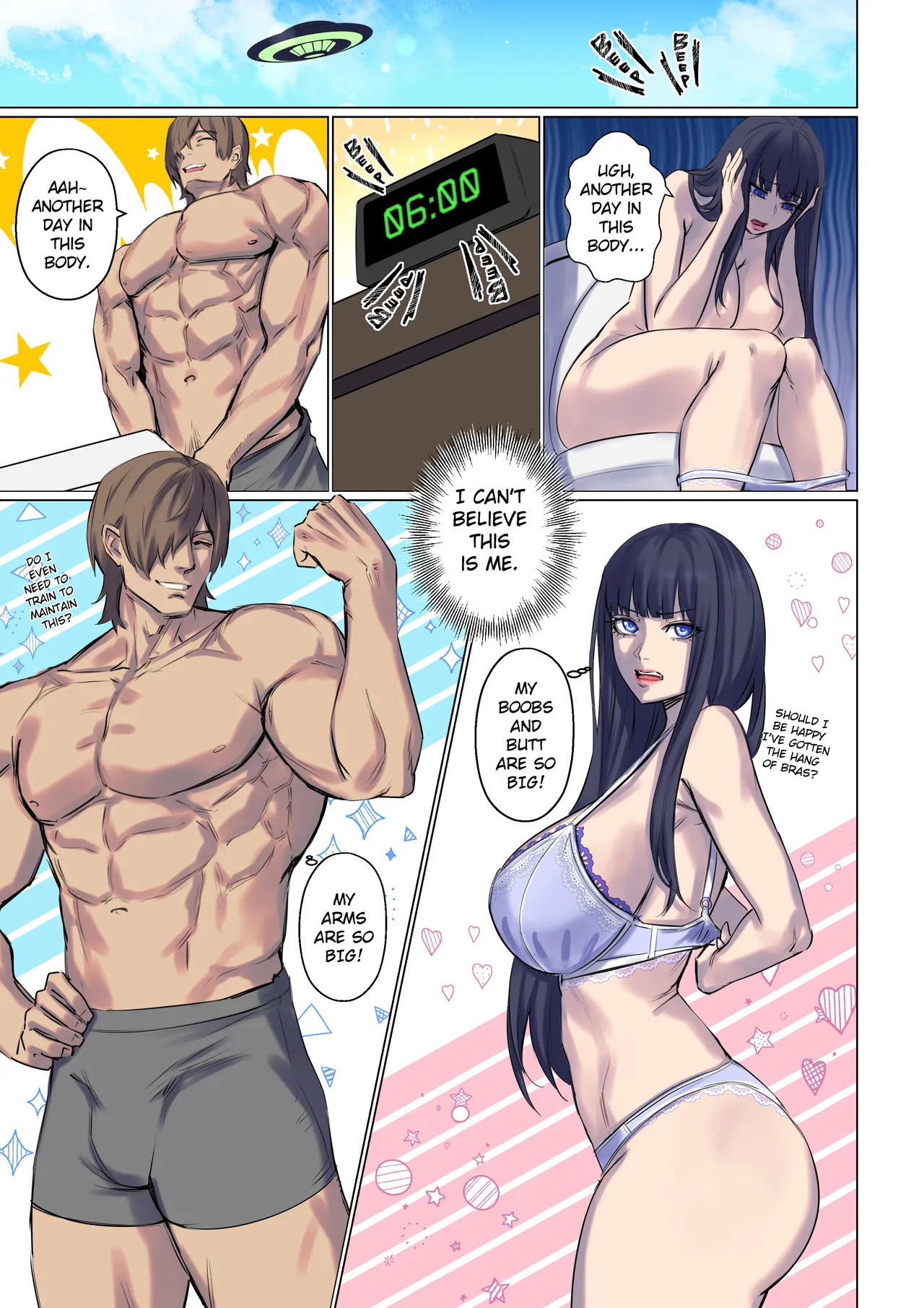 Alien abduction page 77 original parody - swimsuit bikini hentai manga - read online free