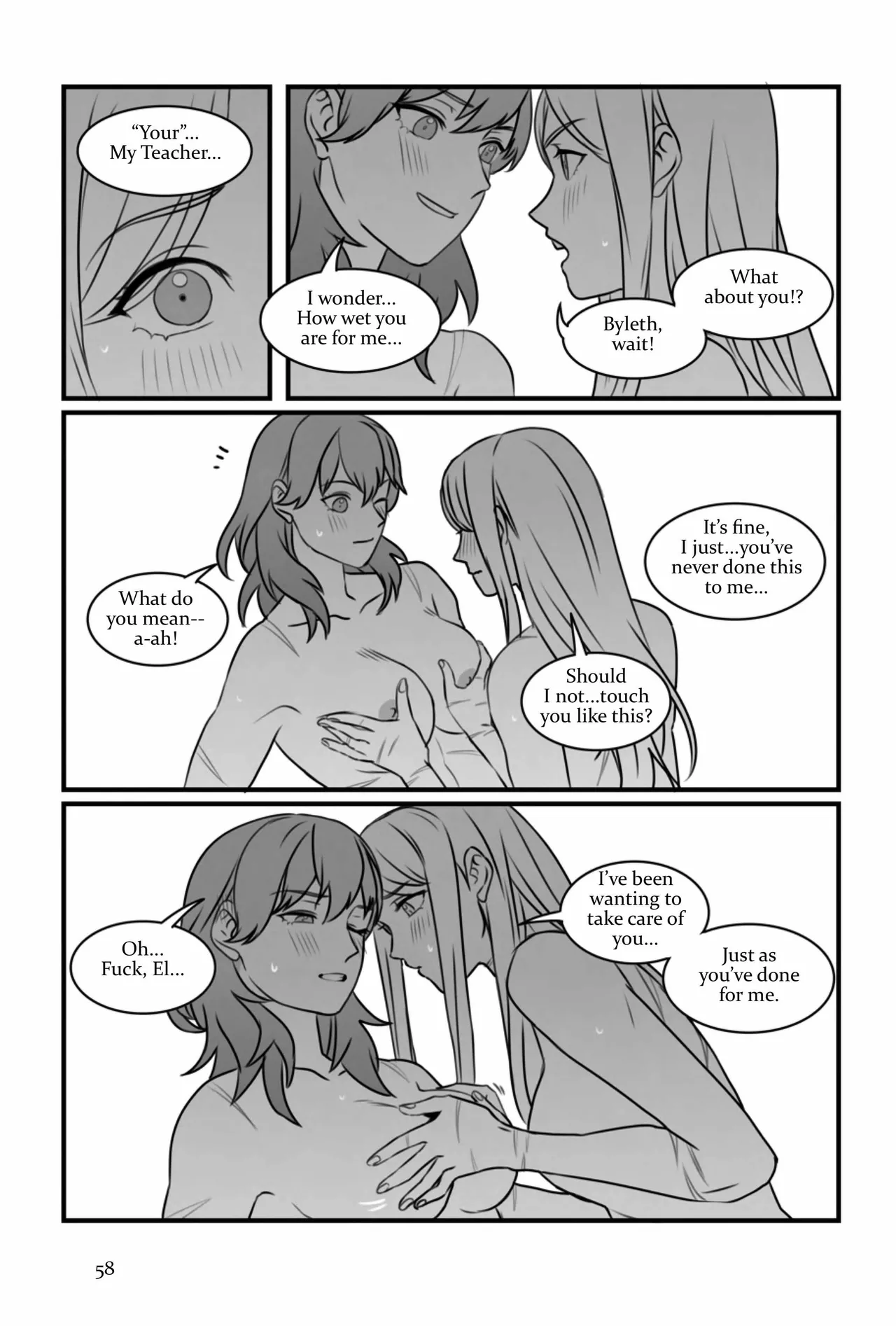 My Heart's a Secret page 58 featuring byleth eisner fire emblem parody - strap-on females only hentai manga - read online free
