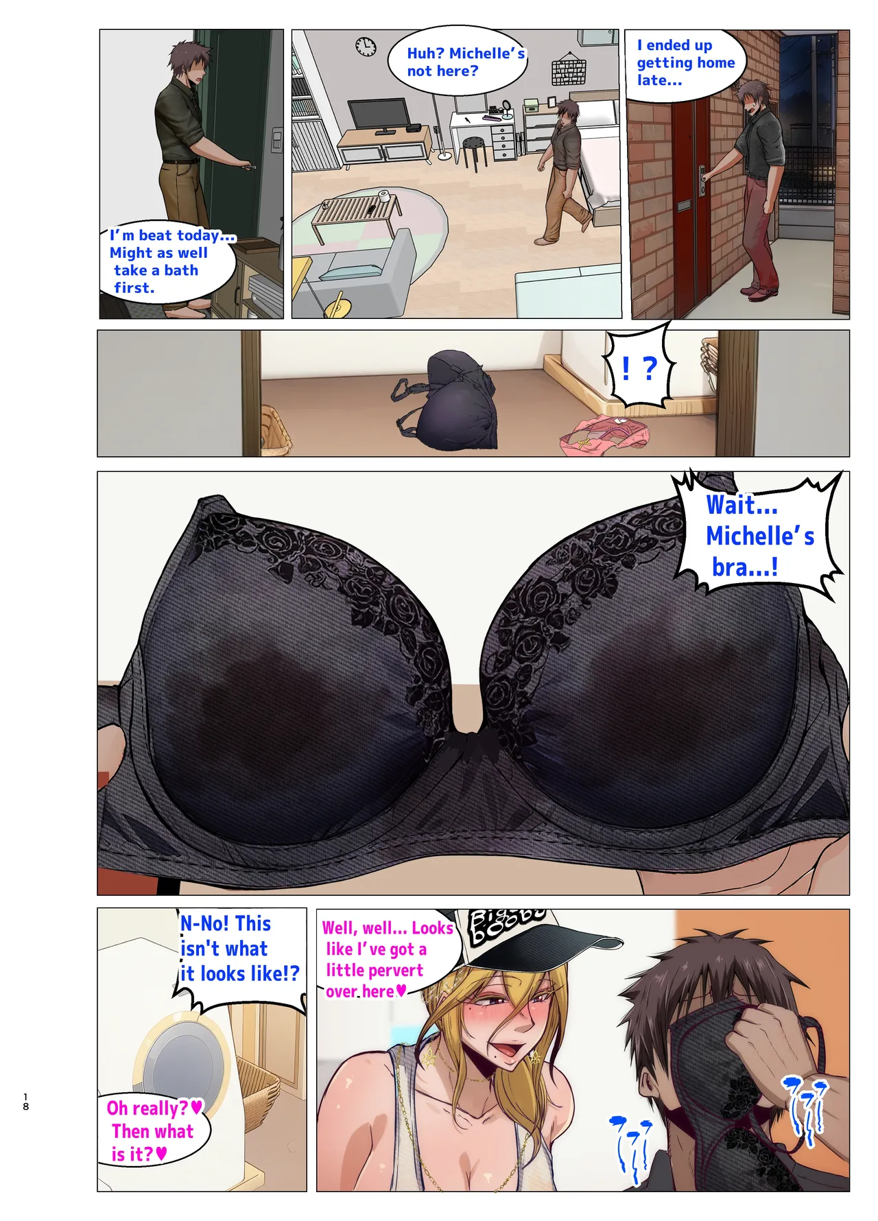 Michelle to Icha Love page 41 original parody - sweating big breasts hentai manga - read online free