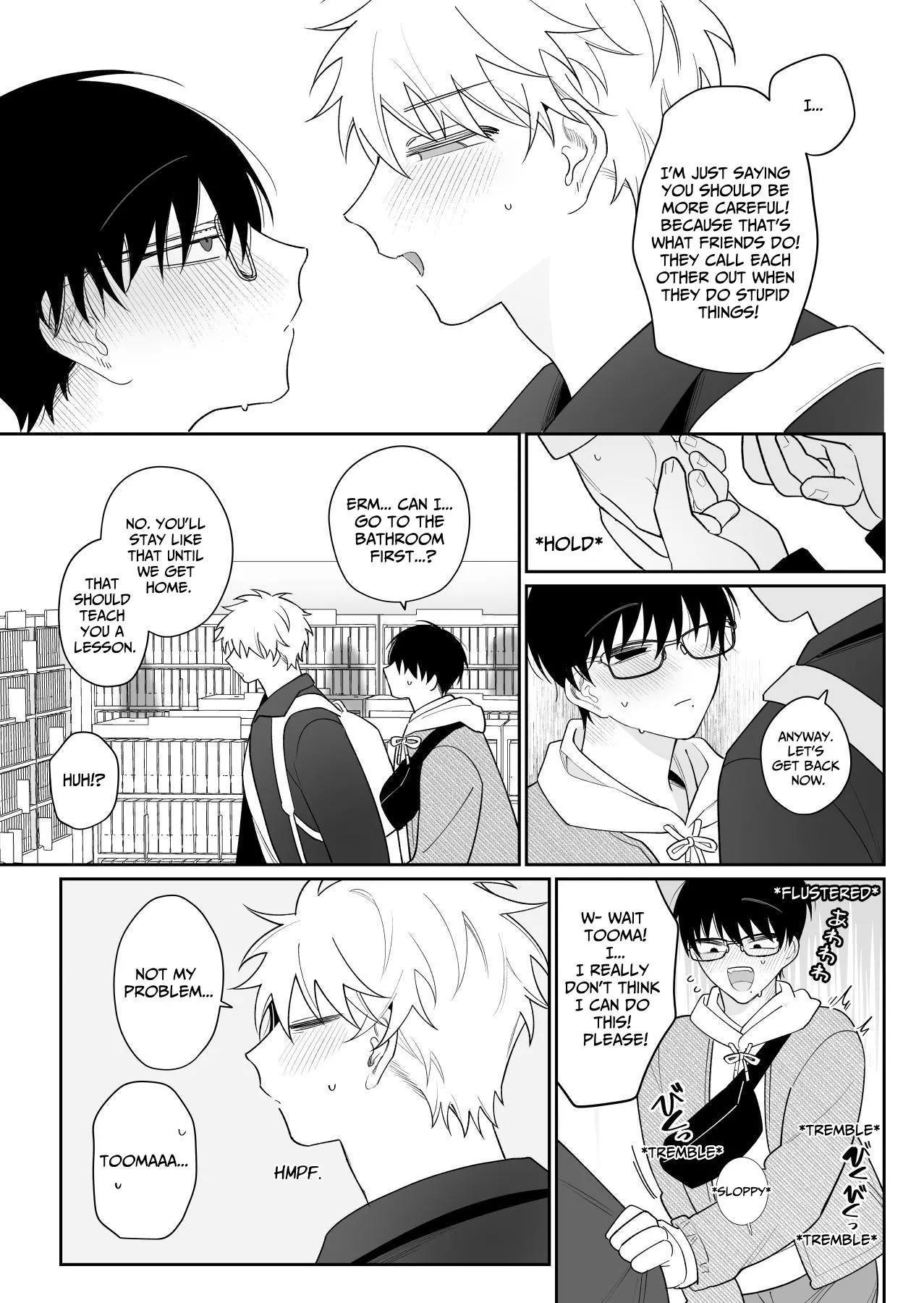 Yurukute Zakokute Naka no Ii Tomodachi 2 | My Loose And Noob Best Friend 2 page 15 original parody - handjob glasses hentai manga - read online free