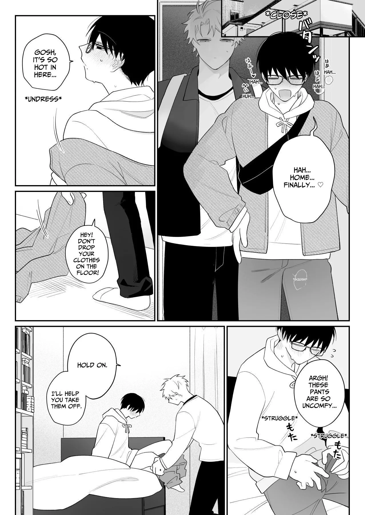 Yurukute Zakokute Naka no Ii Tomodachi 2 | My Loose And Noob Best Friend 2 page 16 original parody - handjob glasses hentai manga - read online free