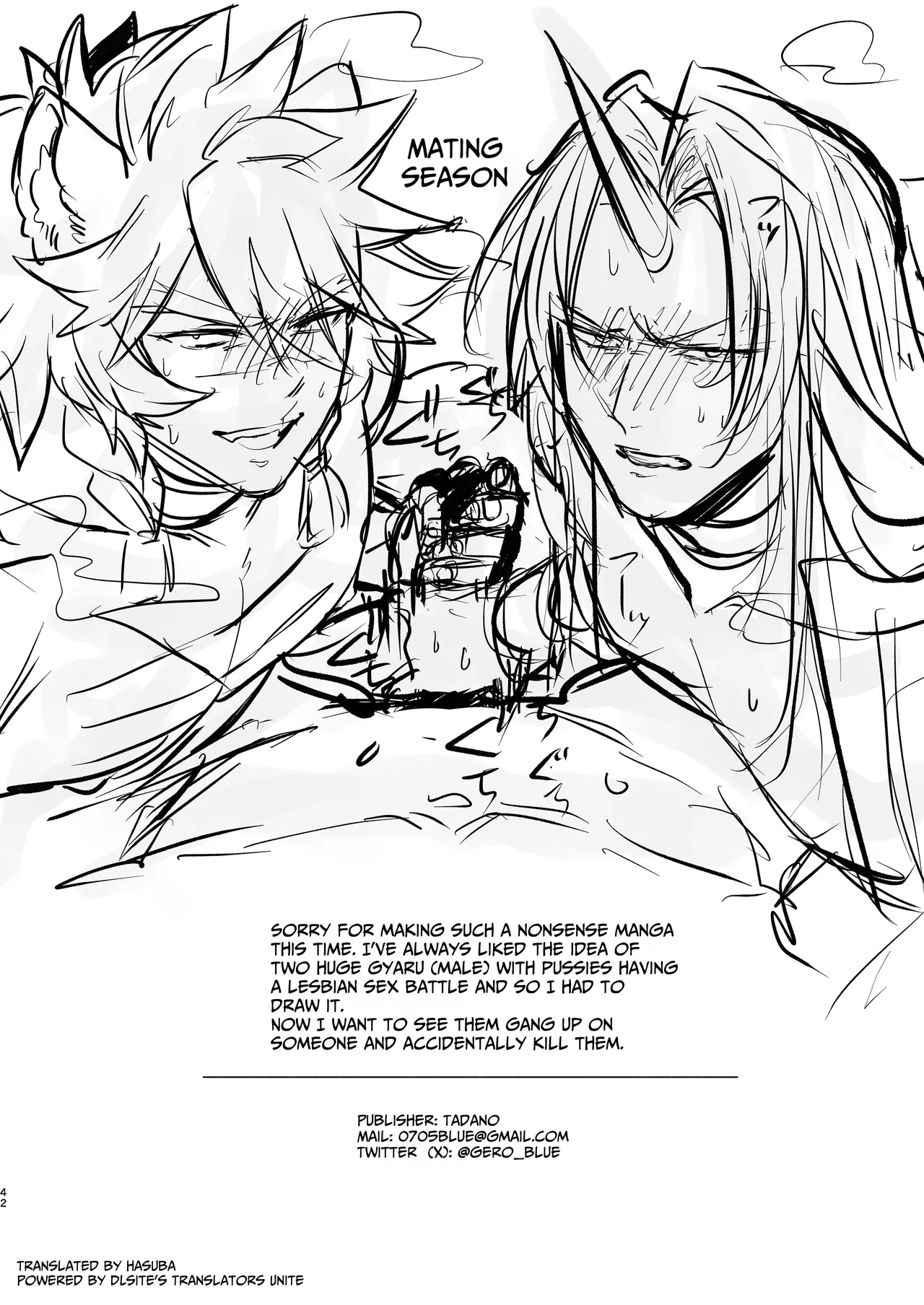 Horn vs Fang page 41 original parody - multiple orgasms cunnilingus hentai manga - read online free