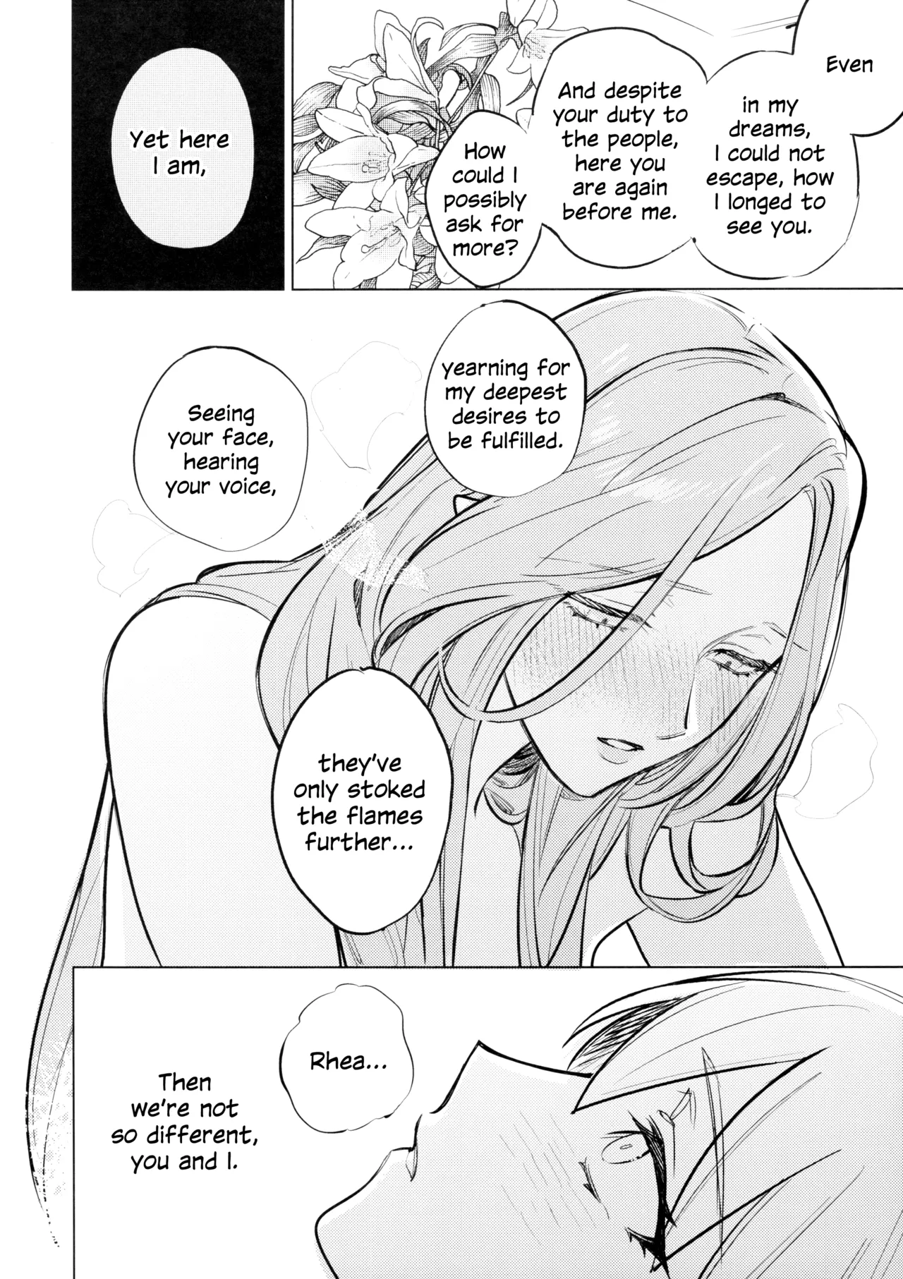 Yawarakai Uroko | Gentle Scales page 21 featuring byleth eisner fire emblem parody - yuri kissing hentai manga - read online free
