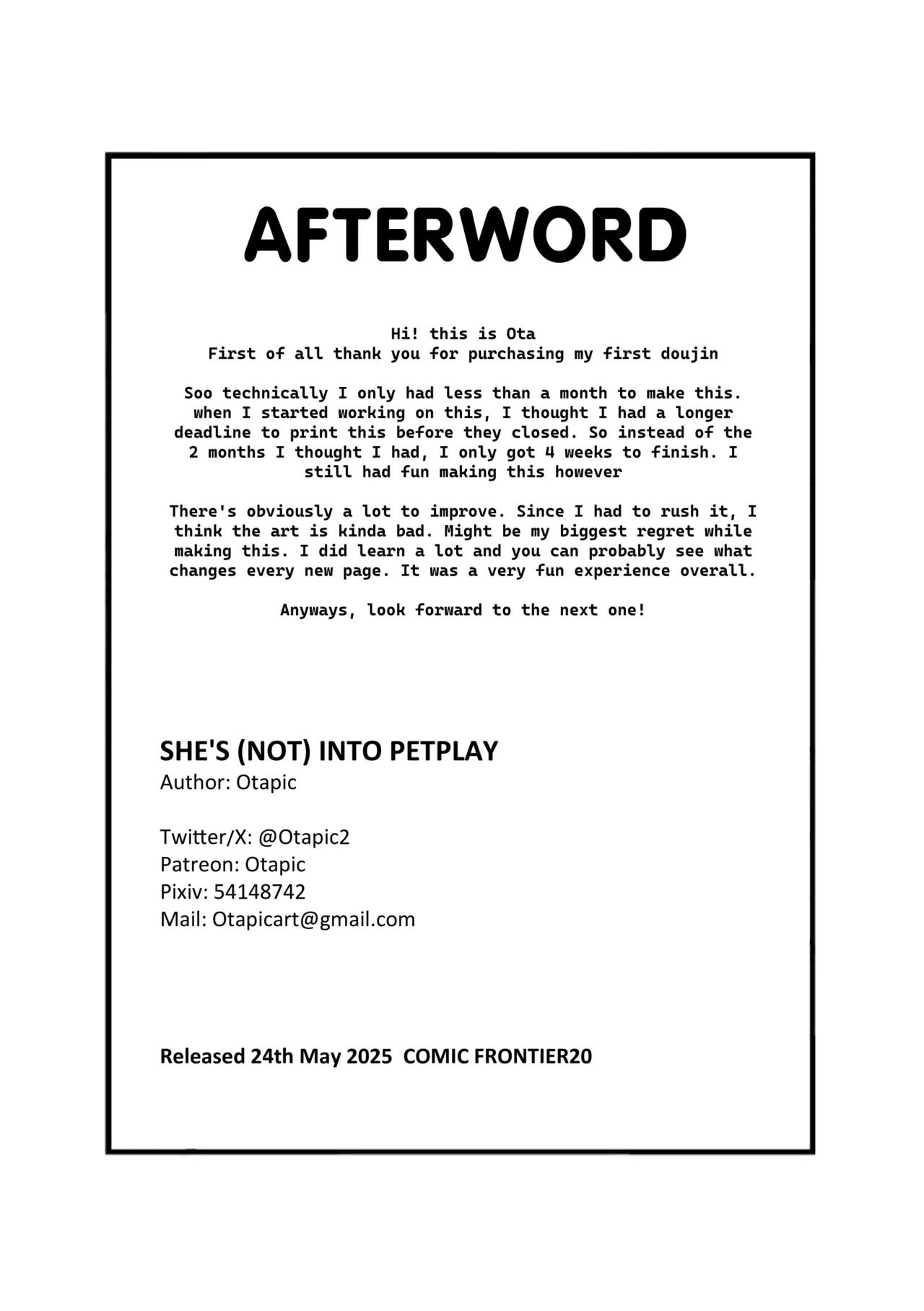 [Otapic] She's (Not) Into Petplay [Ouro Kronii][COMIFURO20] page 26 featuring ouro kronii hololive parody - sole female sole male hentai manga - read online free