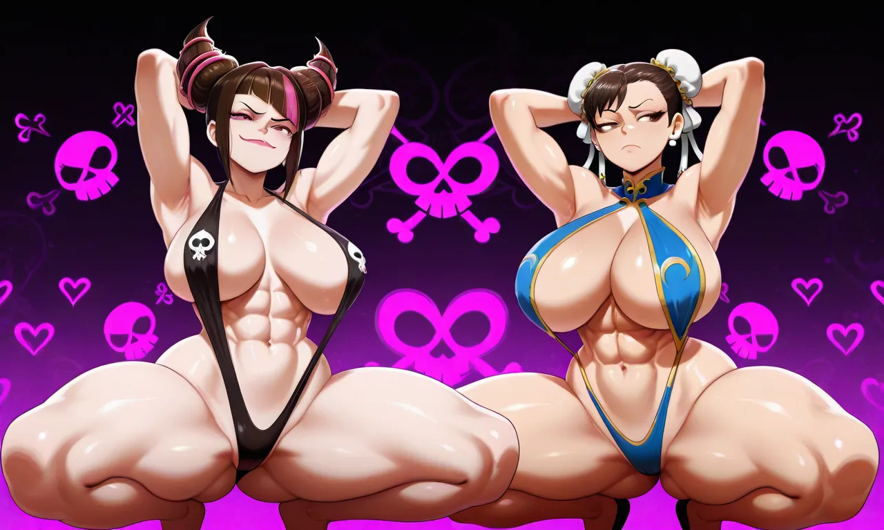 Street Fighter - Juri Han & Chun Li daidoujipv ai generated - Page 35