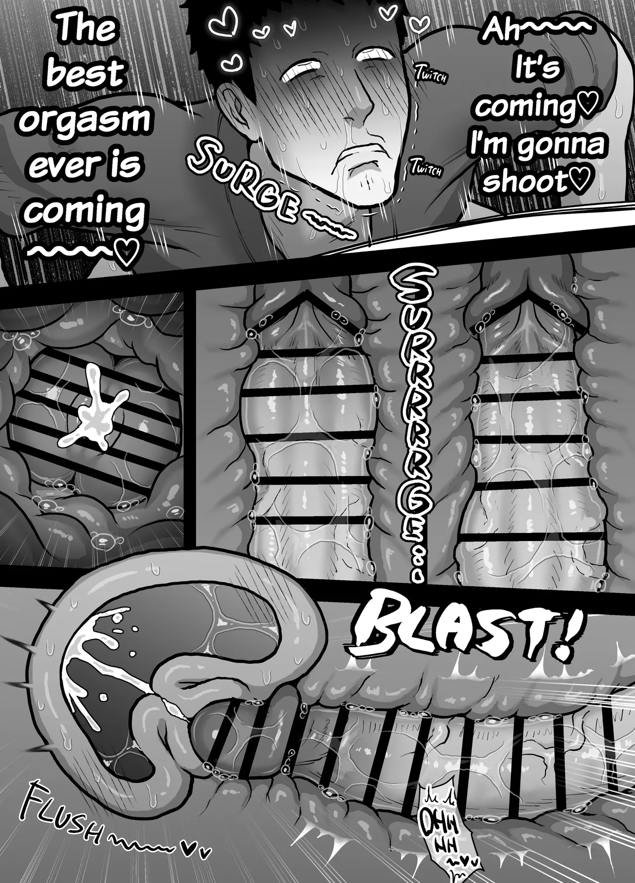 Page 36 of [Onoko Ya Honpo (Kamiwo Akira)] Gloryhole Sex with the Cuntboy Neighbor [English]