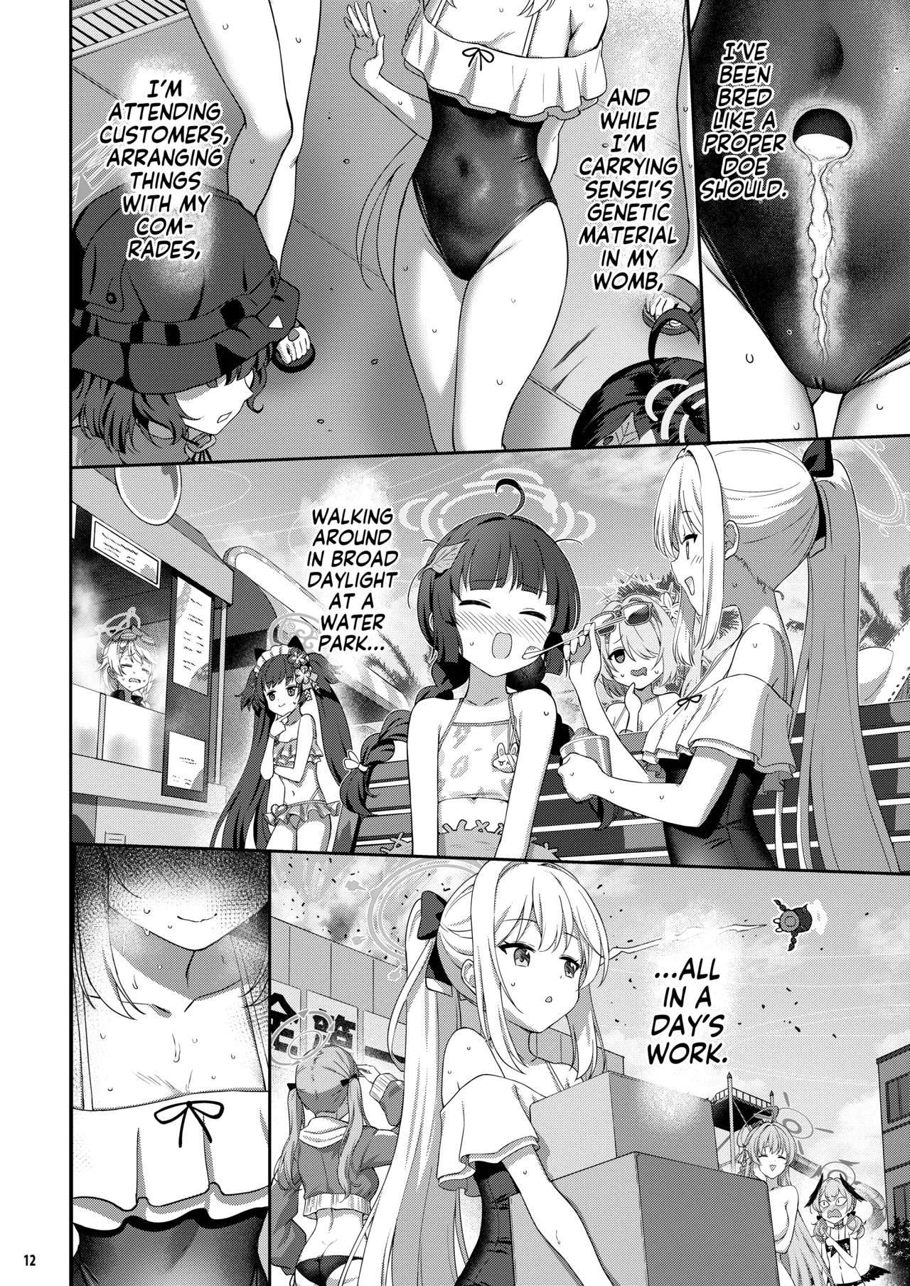 Love It One More page 13 featuring sensei blue archive parody - sweating garter belt hentai manga - read online free