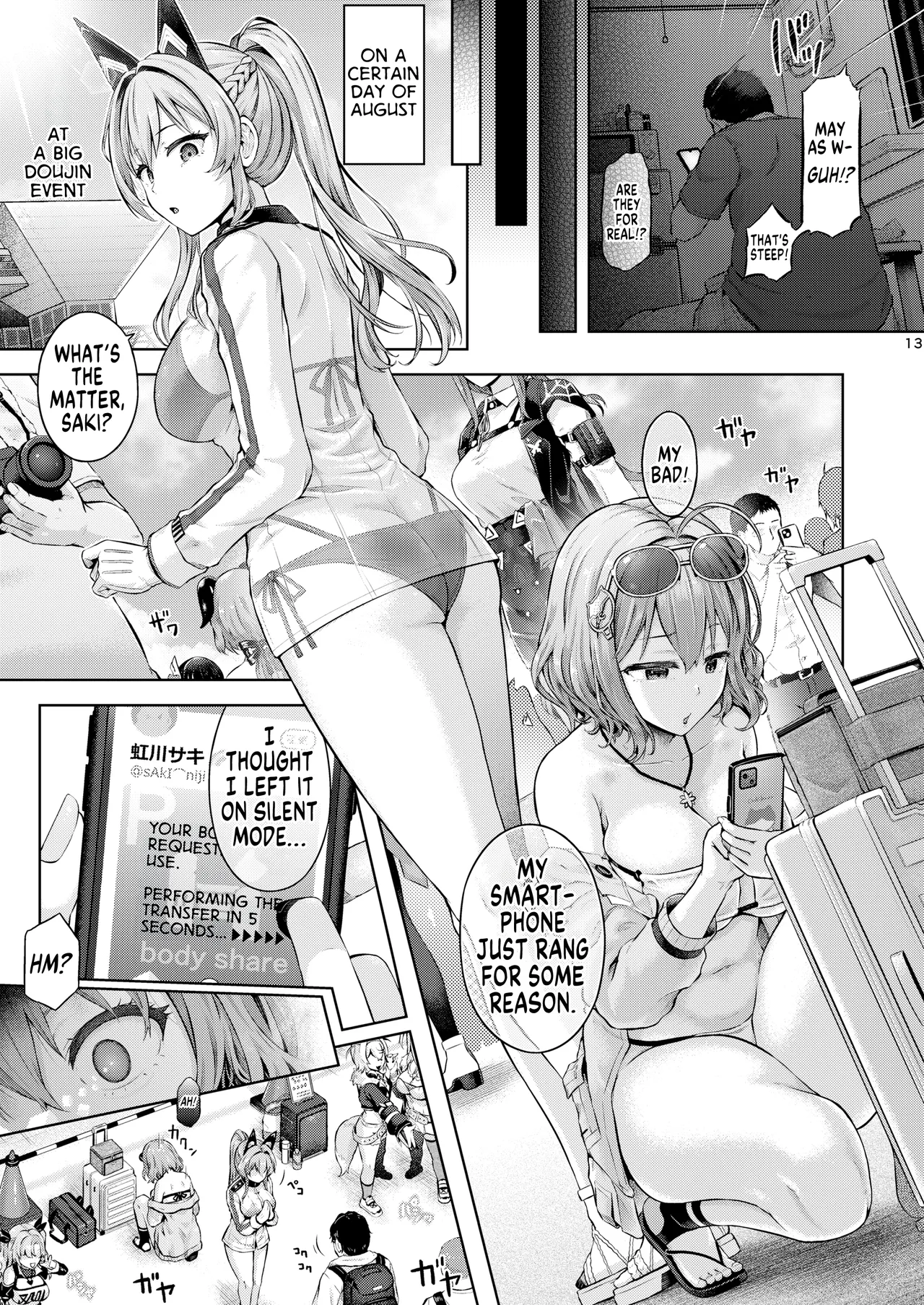 Remote Hyoi | Remote Possession page 14 featuring asuna ichinose blue archive parody - gloves swimsuit hentai manga - read online free