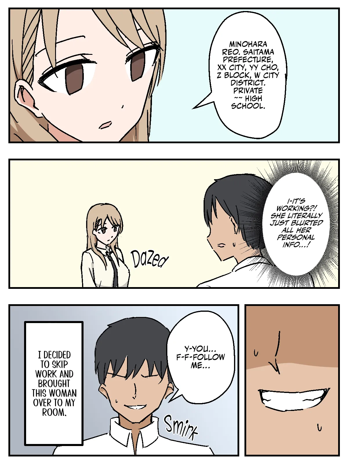 [Makamacan Honpo] Onna o Seishori Onaho-ka ~Saimin Cheat Switch~ | Making a Woman Into a Fucktoy [English] [Omega Scans] page 9 original parody - sweating kissing hentai manga - read online free