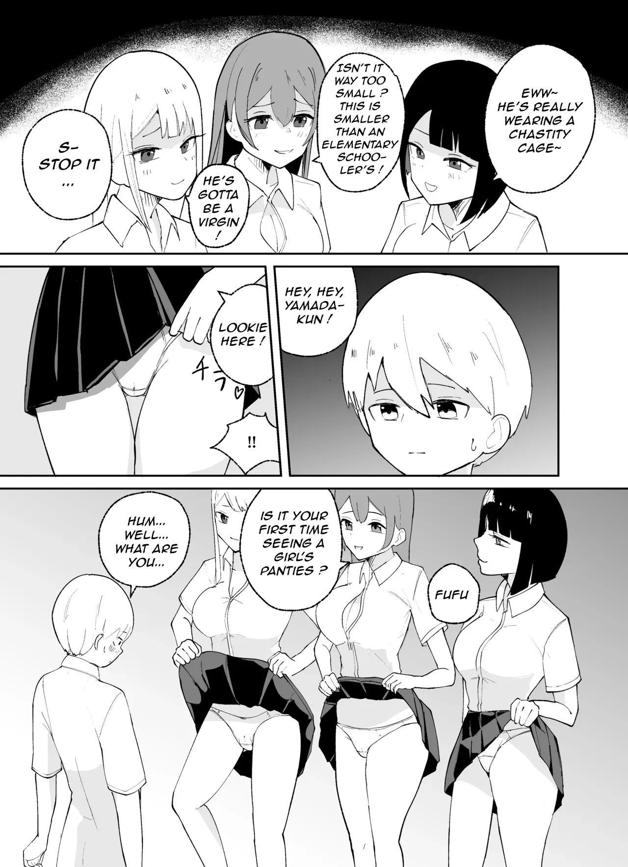 How to Discipline Small-dicked Men ~ Tanshou Danshi no Shitsukekata EN page 10 original parody - big breasts chastity belt hentai manga - read online free