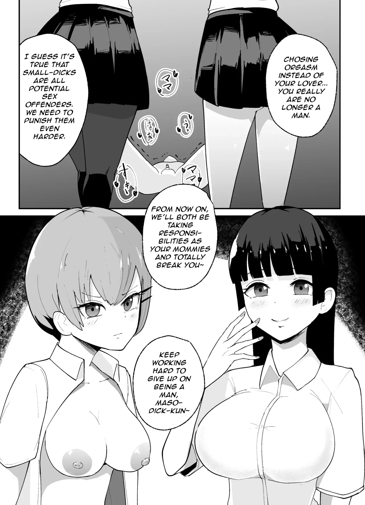 How to Discipline Small-dicked Men ~ Tanshou Danshi no Shitsukekata EN page 43 original parody - big breasts chastity belt hentai manga - read online free