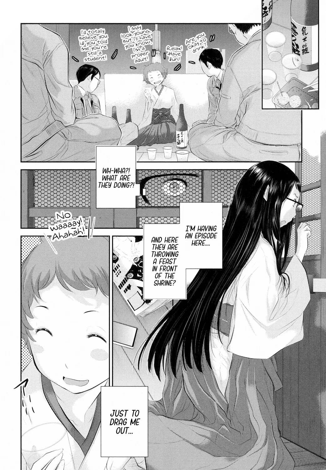 Miko no Iru Machi | The Town of Mikos page 143 - miko mmf threesome hentai manga - read online free