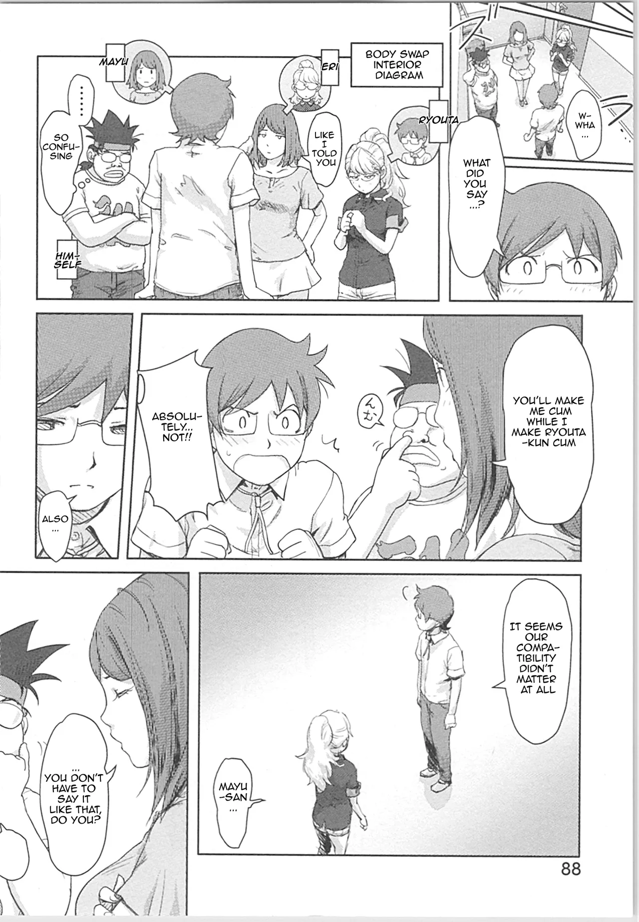 [Xiaowoo] Kaikan Change ♂⇔♀ ~Hajimete wa Onna no Karada de~ Ch. 3 [English] [JusenkyoTL] page 23 - full censorship kissing hentai manga - read online free