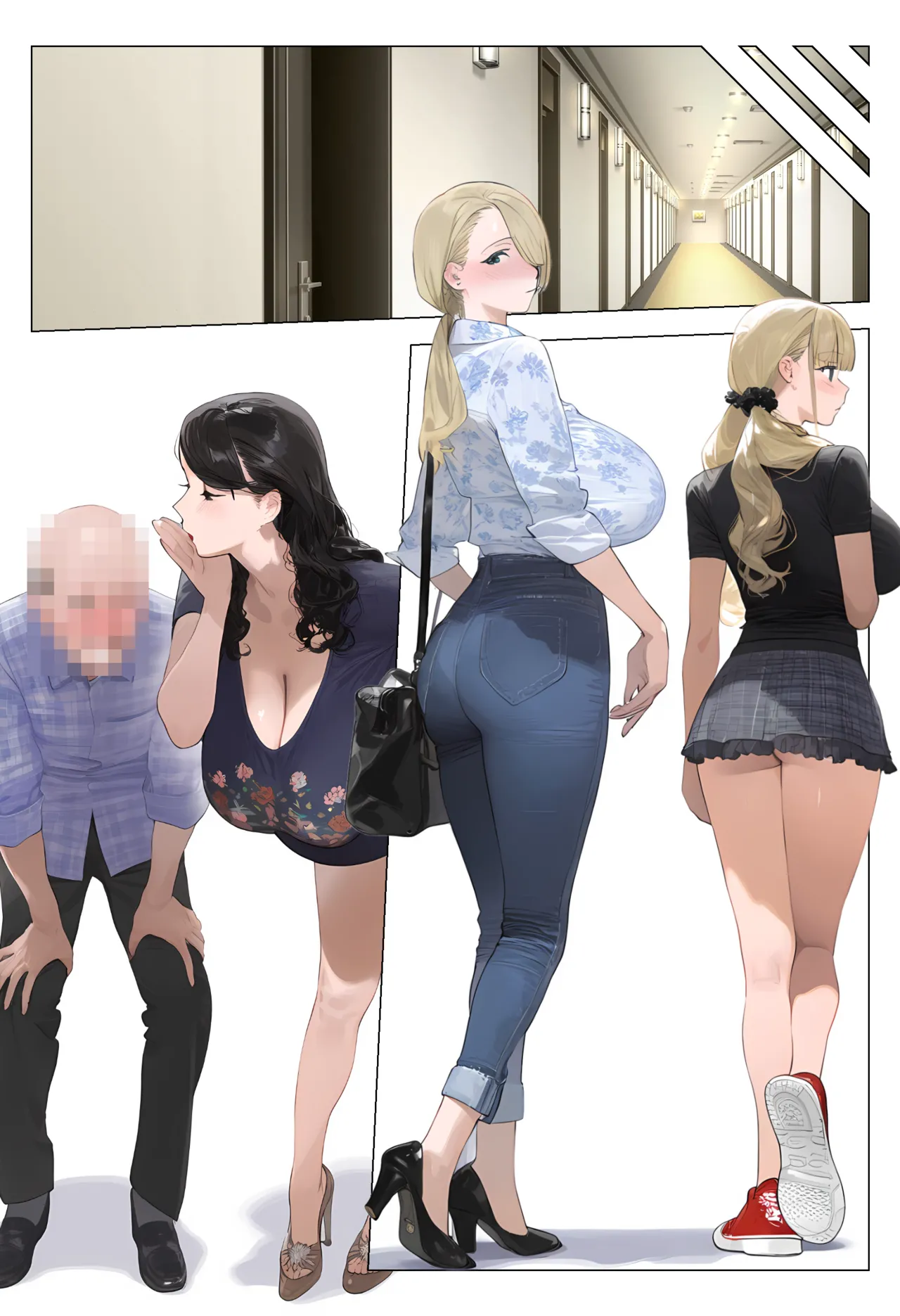 【催●app】催●アプリで全員支配、妊娠適齢デカ乳美人おじさん赤ちゃん托卵中3 page 56 - milf kissing hentai manga - read online free