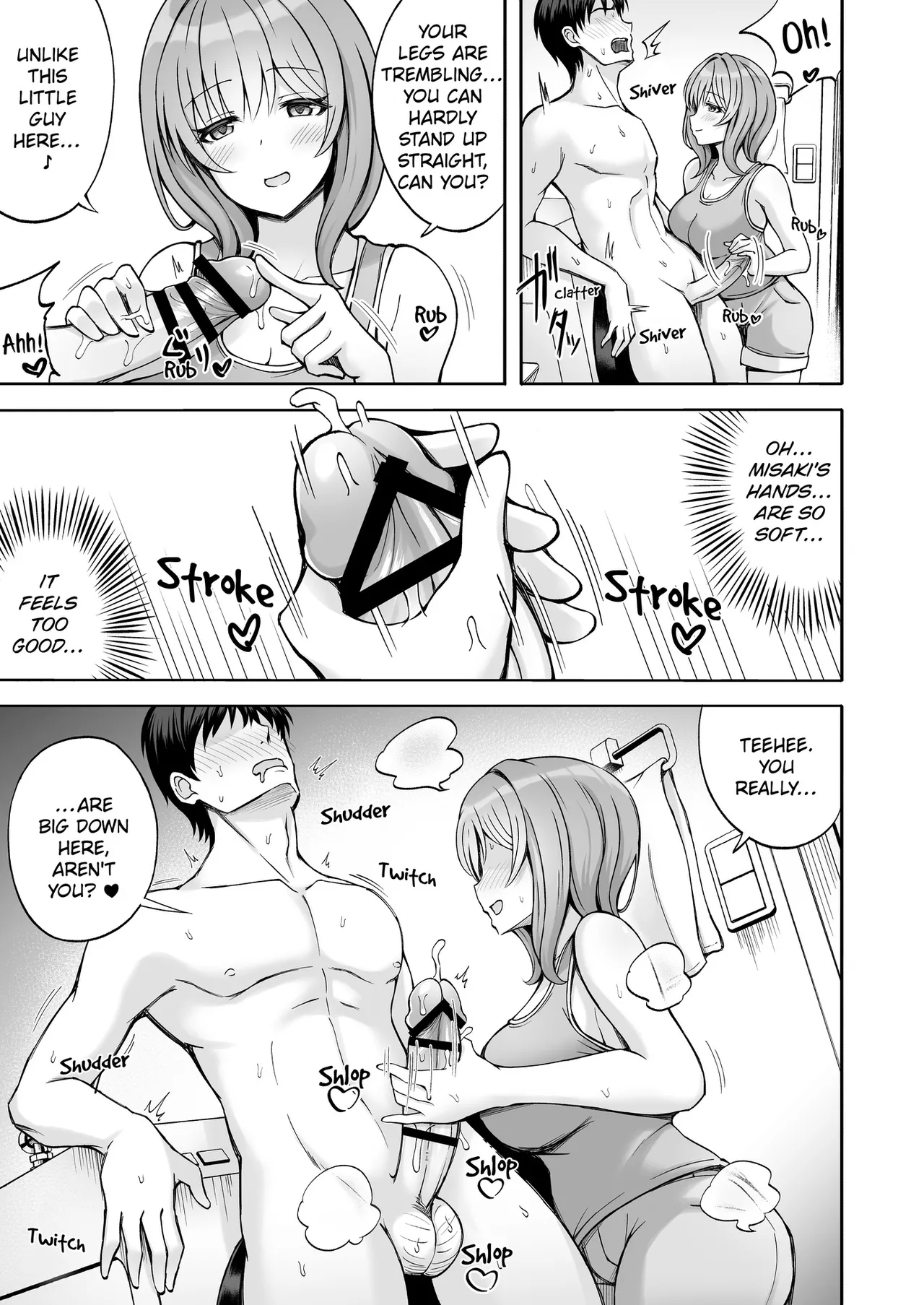 Aniki no Kanojo-san wa Yasashikute Iyashikei dakedo Nakami wa Ecchi na Hito deshita. | My Brother's Girlfriend Seems Kind and Soothing, but Is Actually a Pervert. page 16 original parody - handjob big breasts hentai manga - read online free
