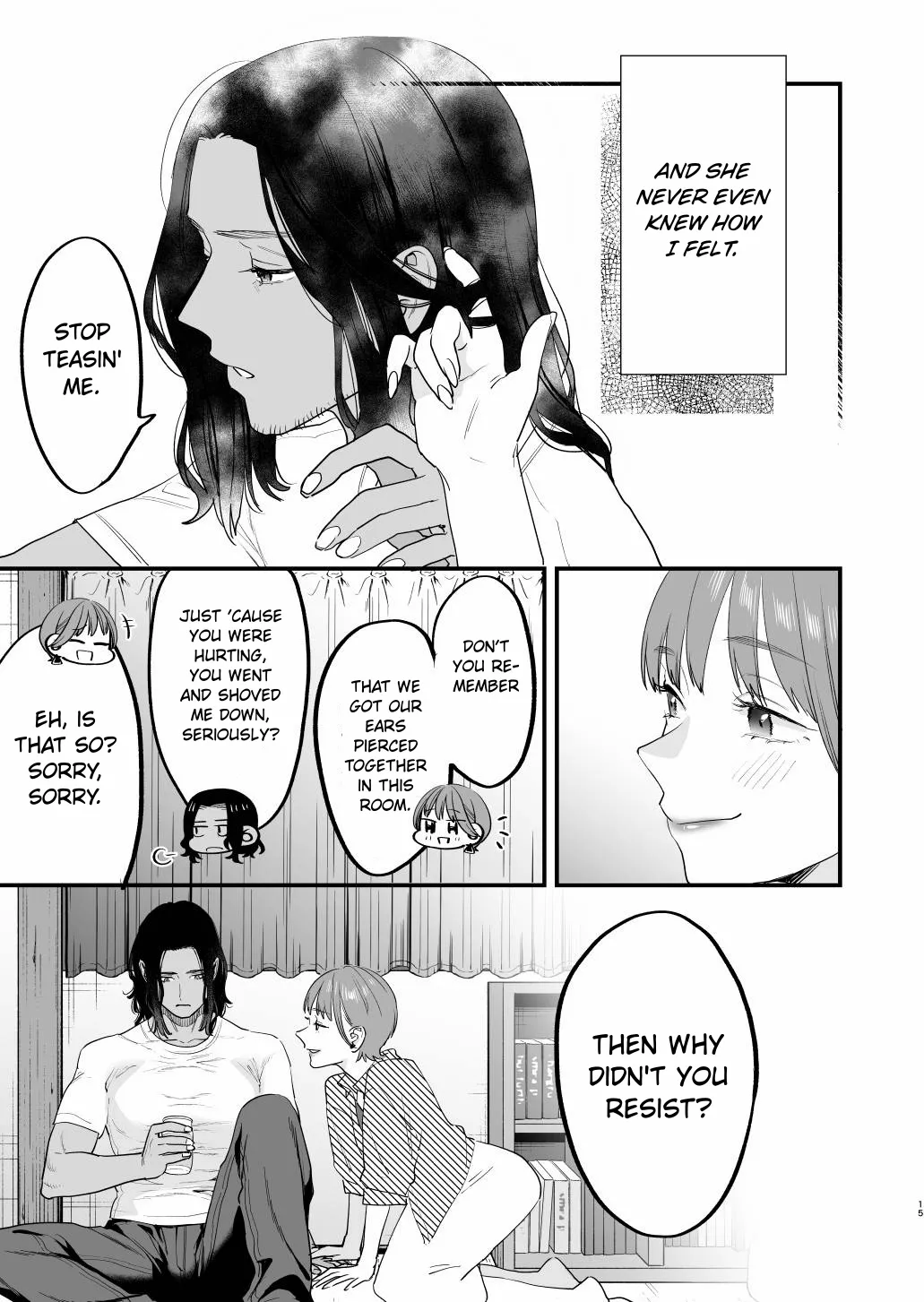 [Mushaburu (Musha Sabu)] Suki ni Nattara Dame, Nano ni -Hitozuma no Osananajimi- | I Shouldn't Fall in Love, But... -My Married Childhood Friend- [English] [ConTL] [Digital] page 15 original parody - sole female sole male hentai manga - read online free