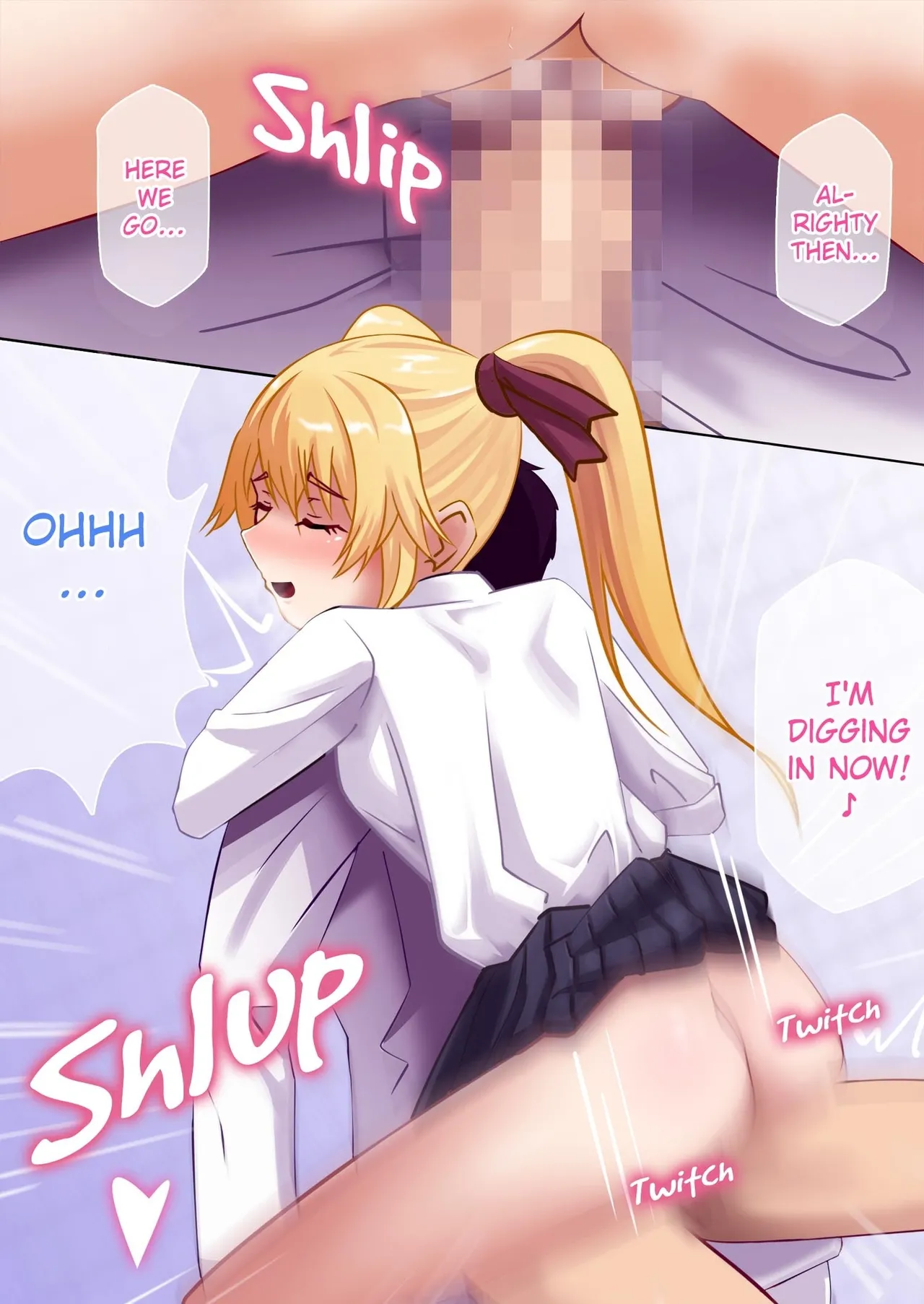 Kyouyuu Toilet de JK ni Sakuseisarete Shofuki Shichatta Ryman no Hanashi. | Sprayed on and Squeezed by a High School Girl in the Bathroom. page 11 original parody - nakadashi femdom hentai manga - read online free