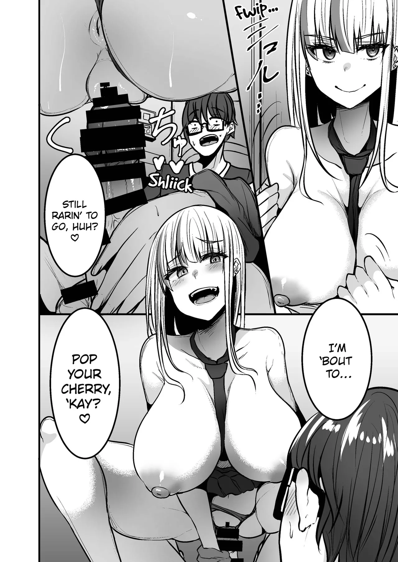 Toshokan de Benkyou Shiteitara Itsumo Kuru Gal JK ni... | While Studying in the Library, the High School Gal That Always Shows Up... page 14 original parody - sole female sole male hentai manga - read online free