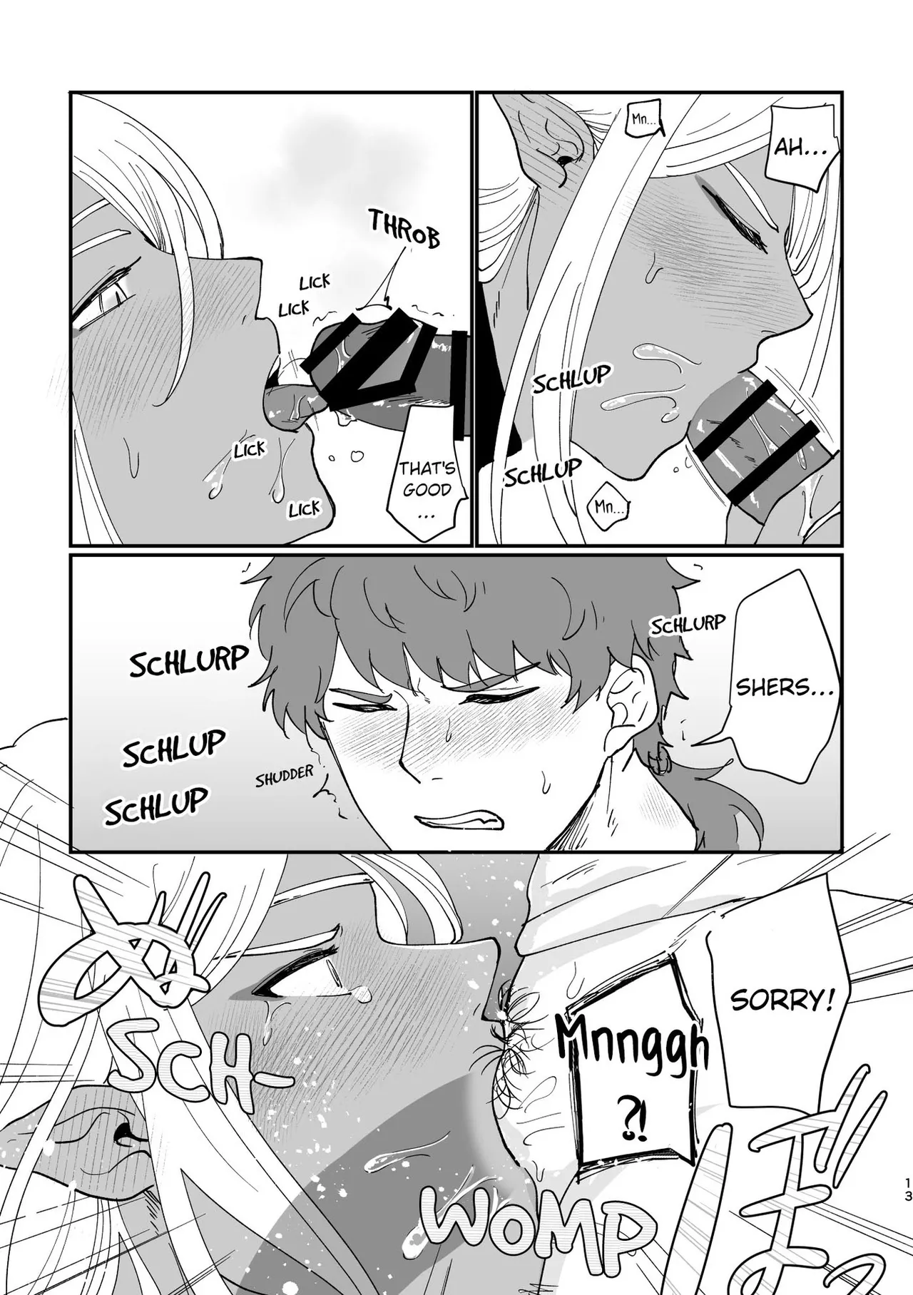 Hatsujou Elf to Dekiai Ecchi | Loving Sex With a Horny Elf. page 12 original parody - nakadashi very long hair hentai manga - read online free