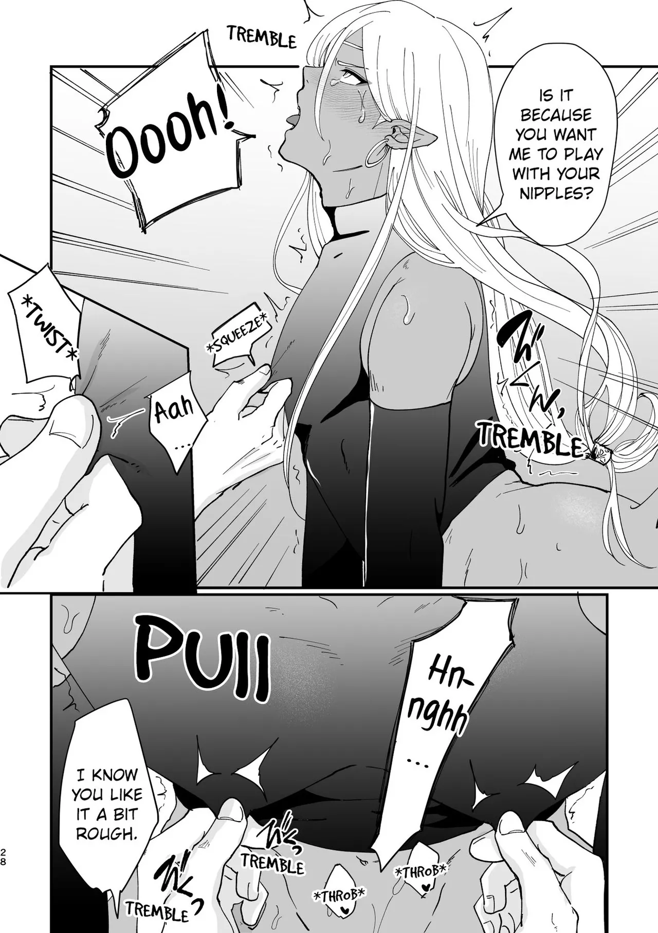Hatsujou Elf to Dekiai Ecchi | Loving Sex With a Horny Elf. page 27 original parody - elf prostate massage hentai manga - read online free