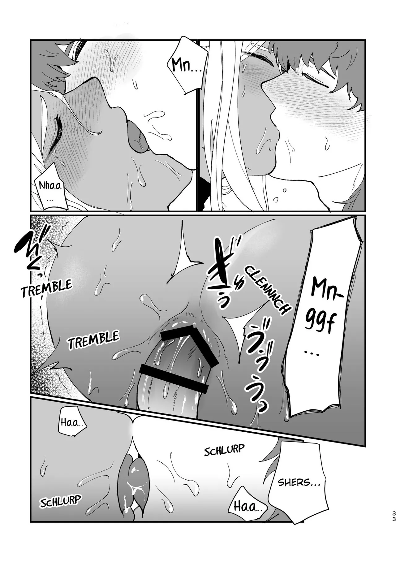 Hatsujou Elf to Dekiai Ecchi | Loving Sex With a Horny Elf. page 32 original parody - elf prostate massage hentai manga - read online free