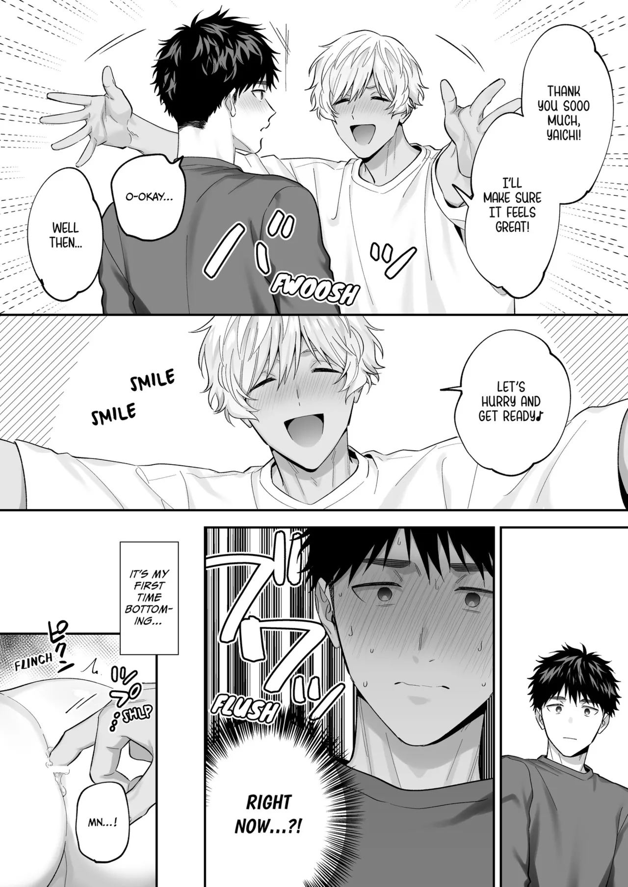 Tachi mo Dekiru Shiro-kun ni Oshiri Kaihatsu Sareru Hanashi | Shiro Can Top, Too! My Anal Training Story page 22 original parody - story arc prostate massage hentai manga - read online free