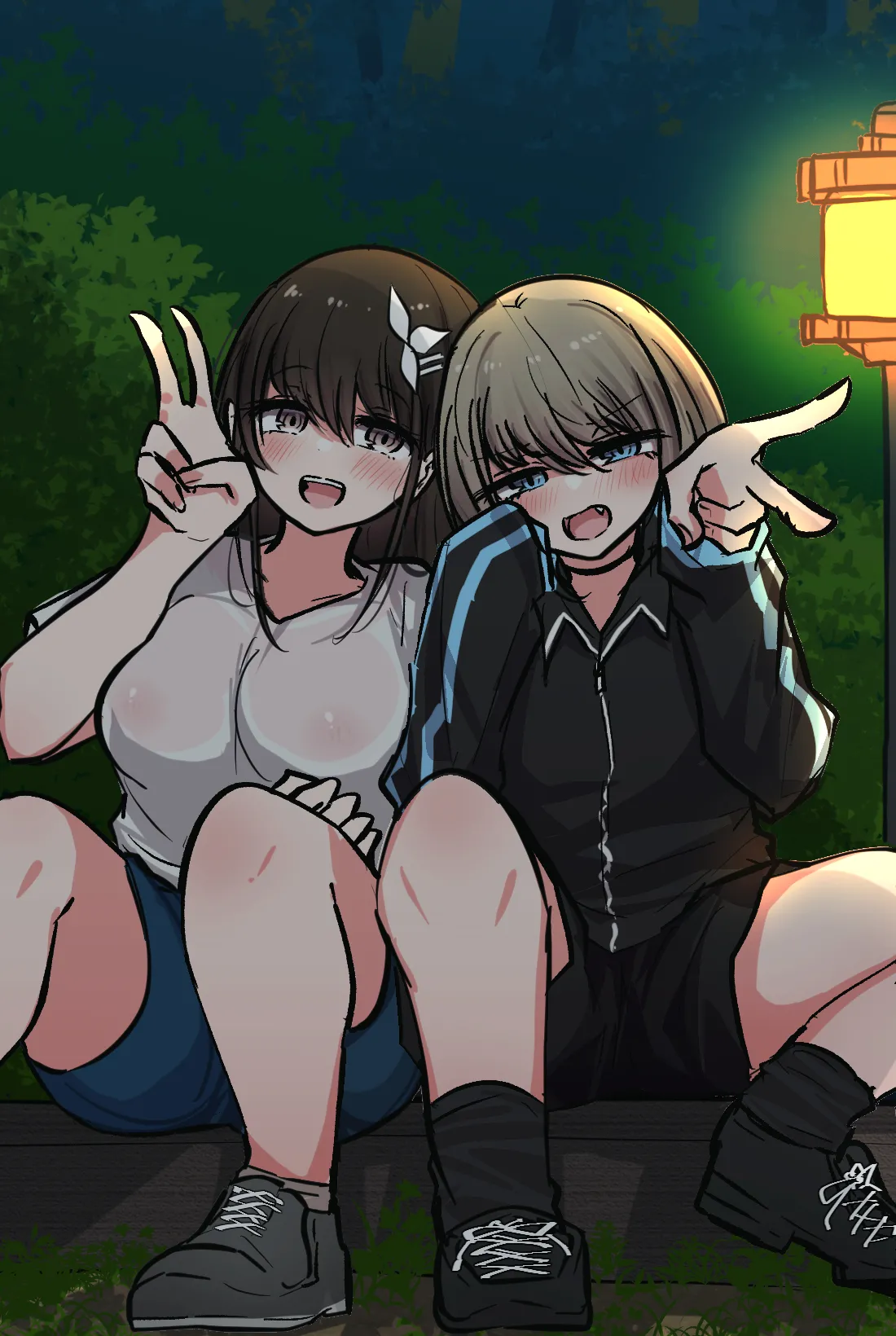 Minna no Ecchi de Yuruyuru na Nichijou Matome page 26 original parody - schoolgirl uniform exhibitionism hentai manga - read online free