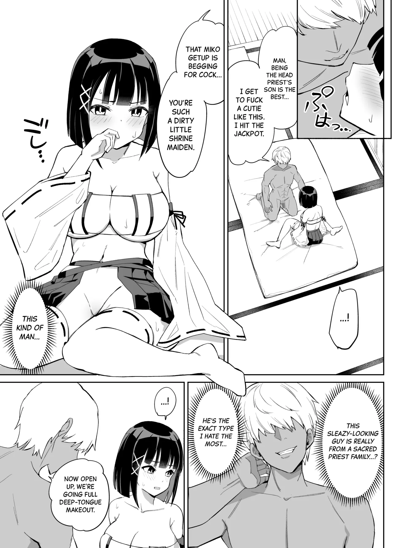 Kanojo wa Miko toshite Netorare Nakadashi Sareta page 10 original parody - miko netorare hentai manga - read online free