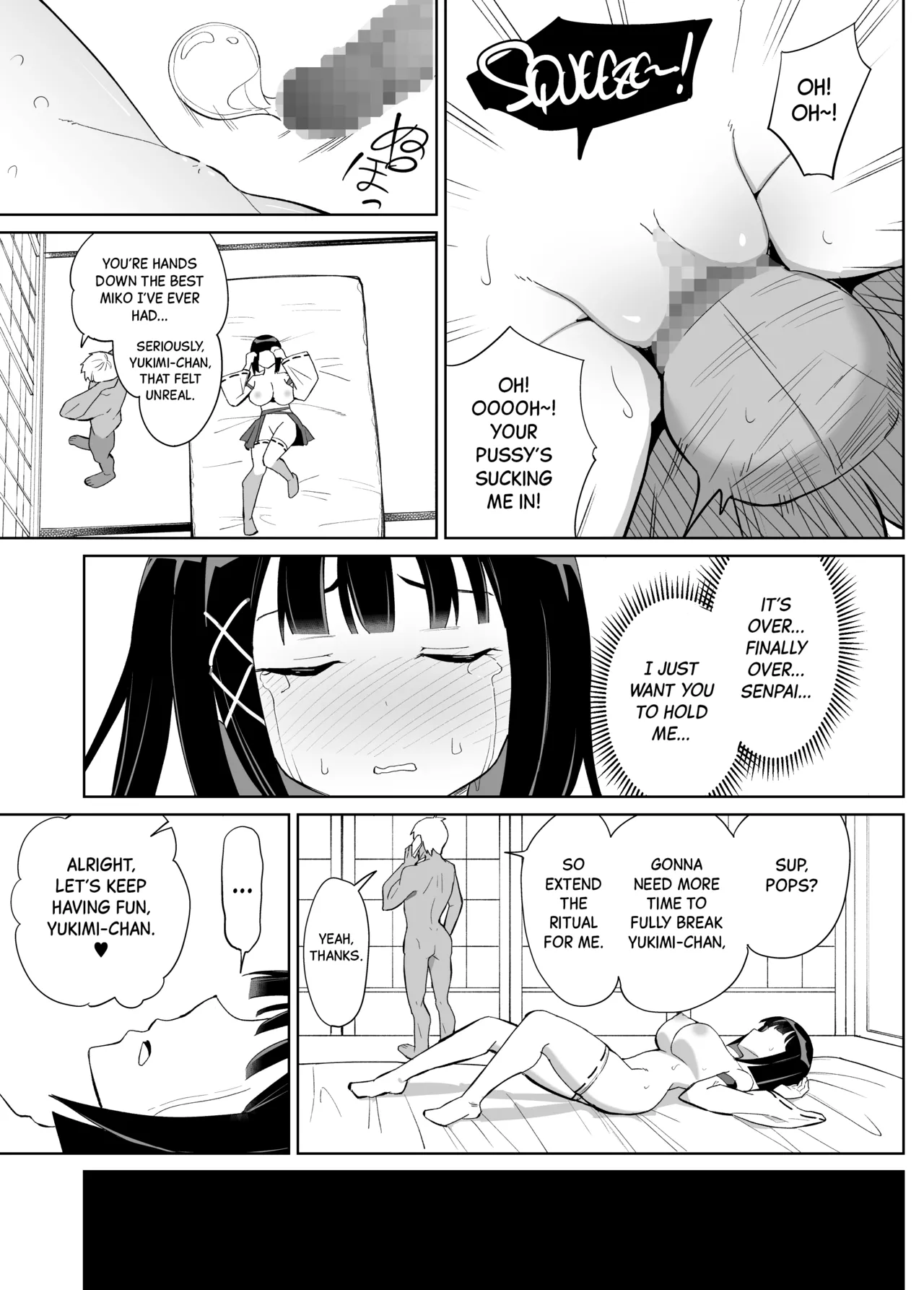 Kanojo wa Miko toshite Netorare Nakadashi Sareta page 20 original parody - miko netorare hentai manga - read online free