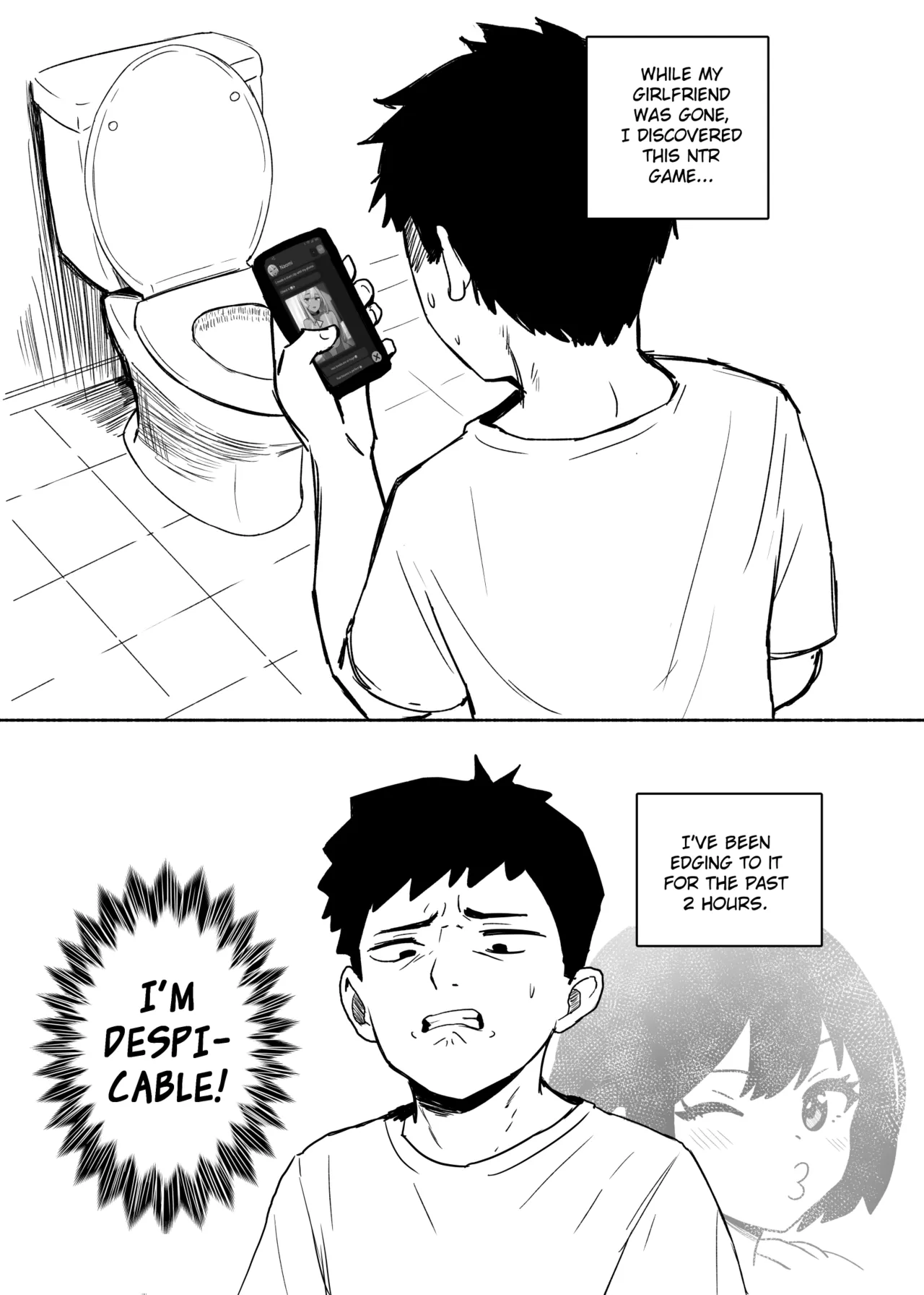 Why Won't My Girlfriend NTR Me? page 14 original parody - masturbation cheating hentai manga - read online free