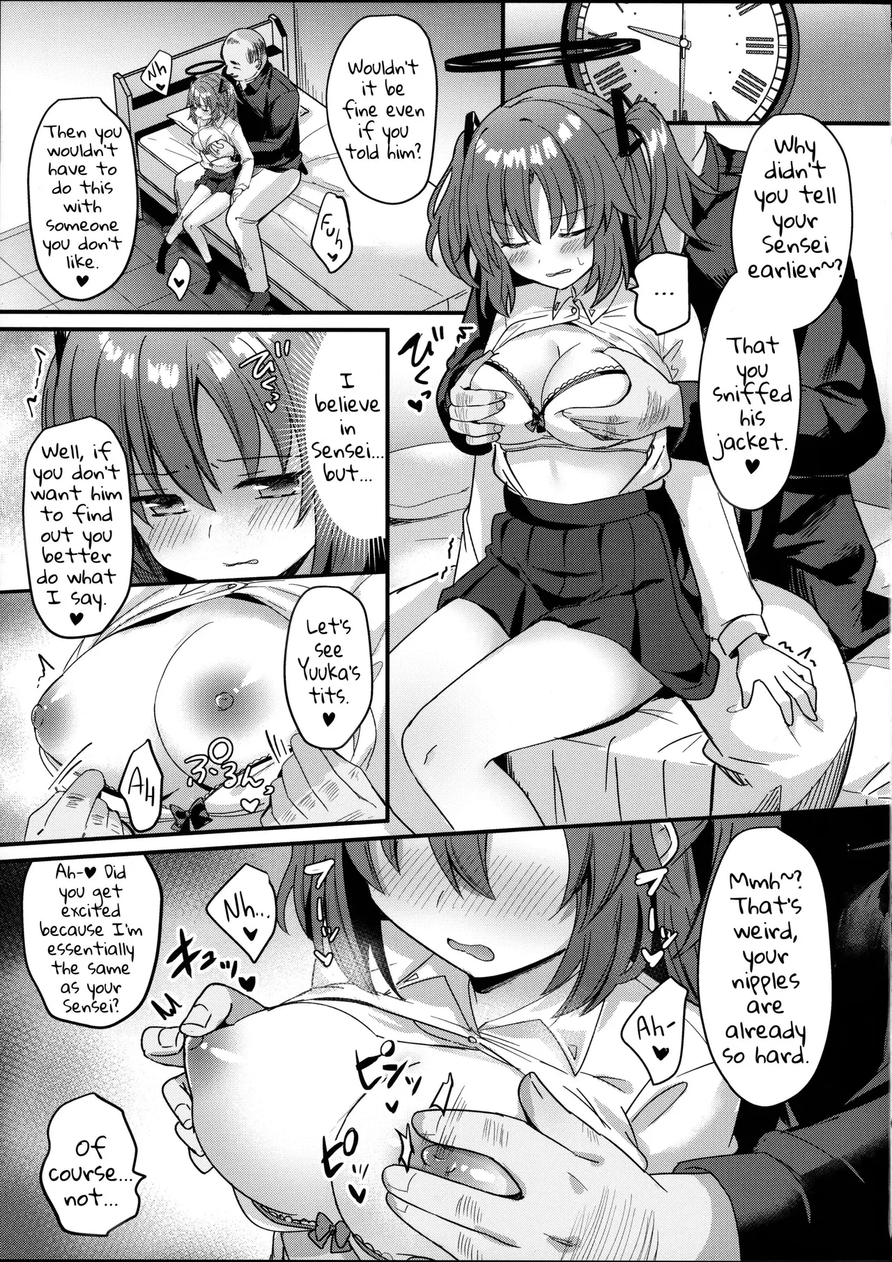 ENG-Chiune_Kimodebu Sugite Kivotos o Horoboshita Sensei ga Bessekaisen no Yuuka o NTR Ryoujoku suru Hon page 12 featuring yuuka hayase blue archive parody - netorare rough translation hentai manga - read online free