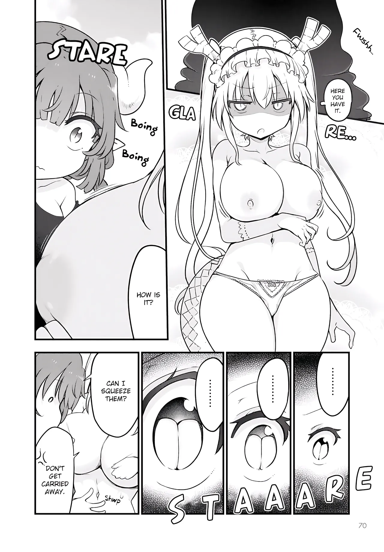 Kobayashi-san Chi No Maid Dragon - Fan Service Manga ecchi panels. page 18 featuring quetzalcoatl kobayashi-san-chi no maid dragon parody - read online free