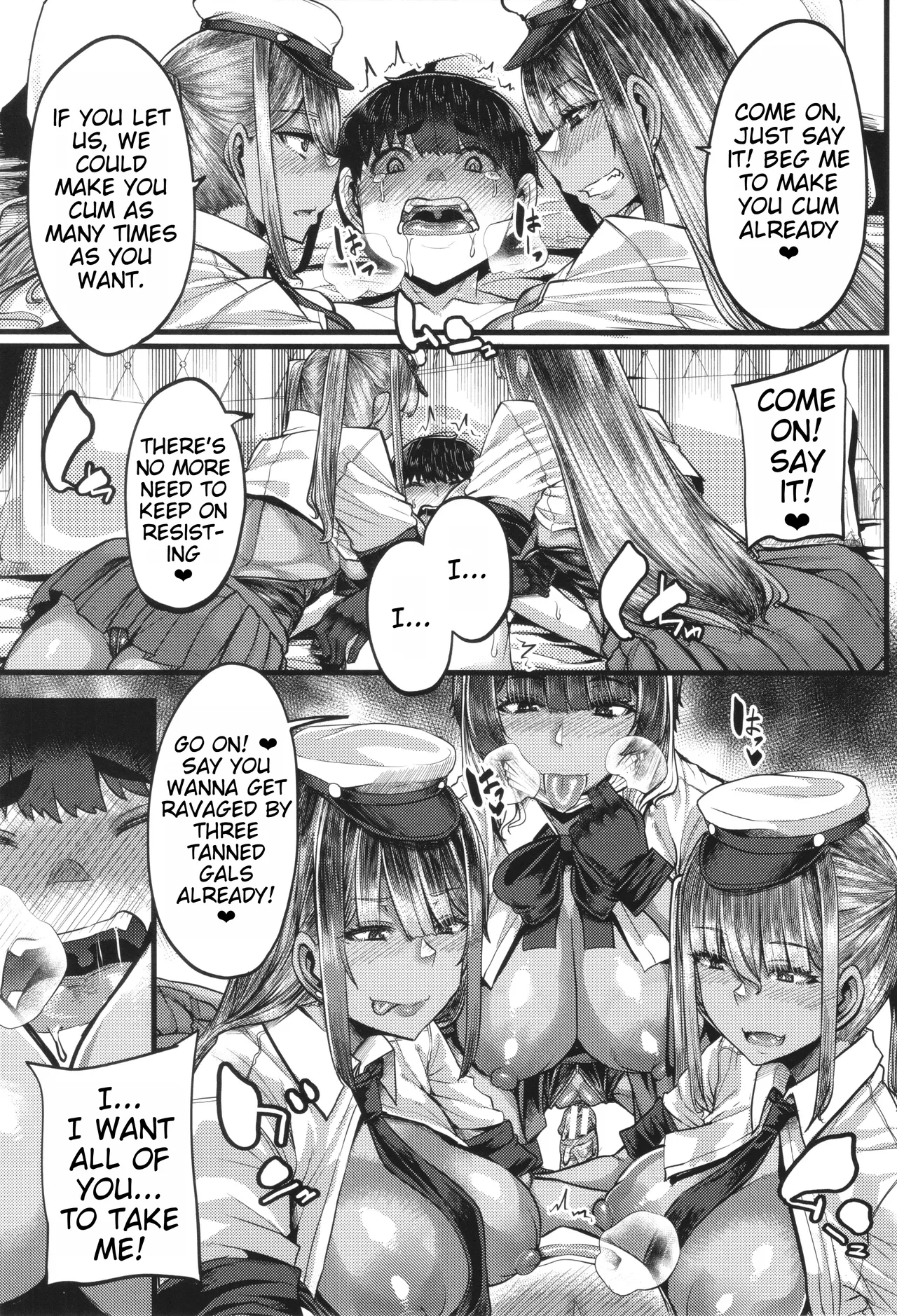 Boku o Kurau wa Kasshoku Gal page 147 - big breasts schoolgirl uniform hentai manga - read online free