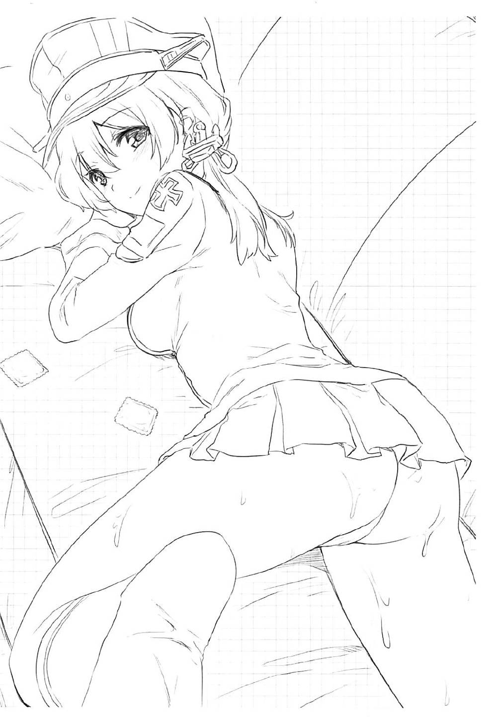 Sakurasaku Yoru, Sake ni Yotta Toki | A Drunken Night Under Blooming Cherry Blossoms page 23 featuring teitoku kantai collection parody - group facesitting hentai manga - read online free