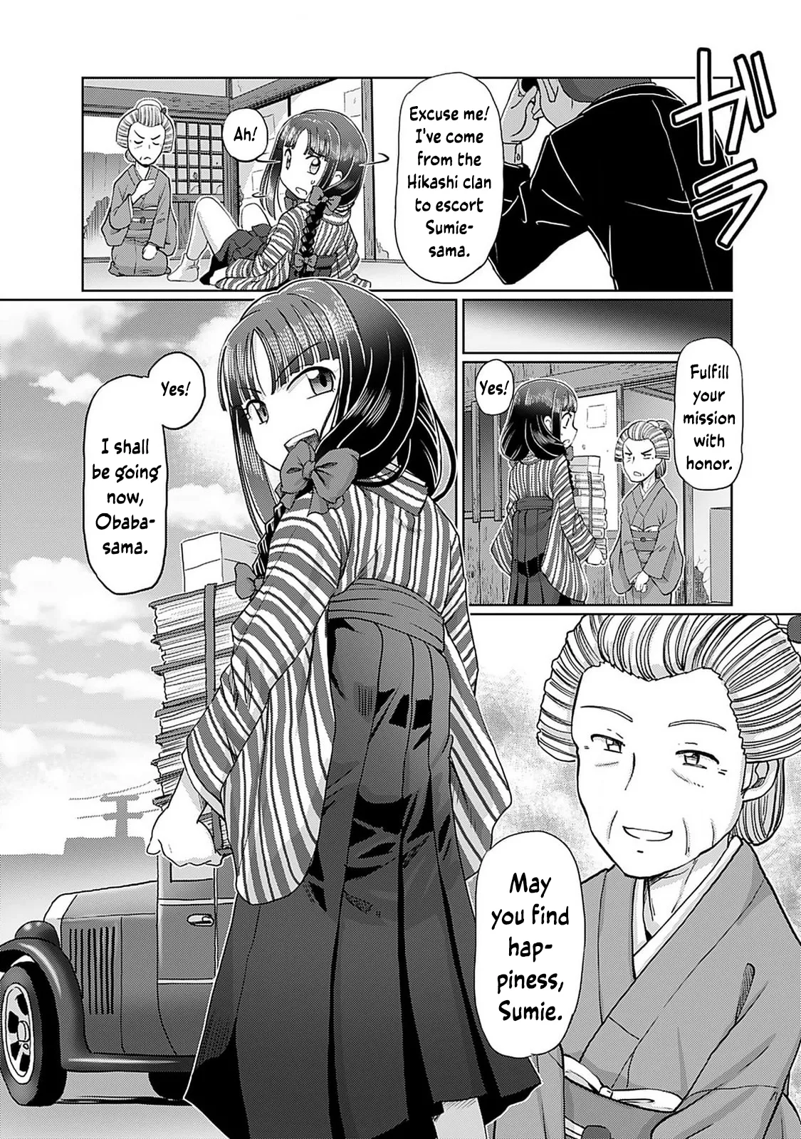 Taishou Yotogi Roman - Kinyoubi no Hanayome CHAPTER 1 page 9 - full censorship yuri hentai manga - read online free