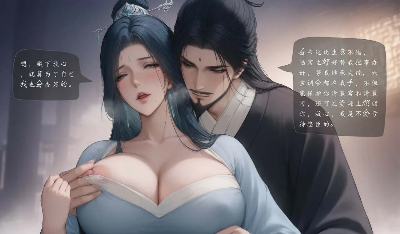 琼明陆嘉静短篇 清暮宫宫主 第一章 page 34 - ai generated hentai manga - read online free