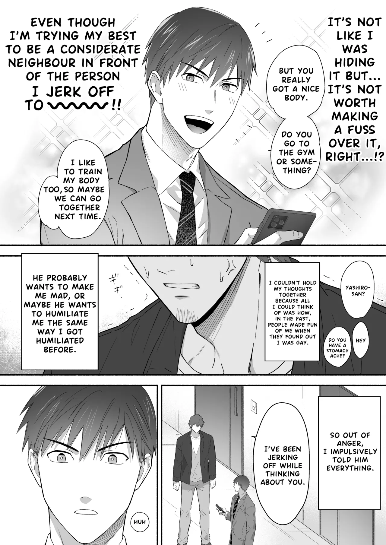 The promiscuous young salaryman couldn’t get along with his neighbour page 9 original parody - sweating frottage hentai manga - read online free
