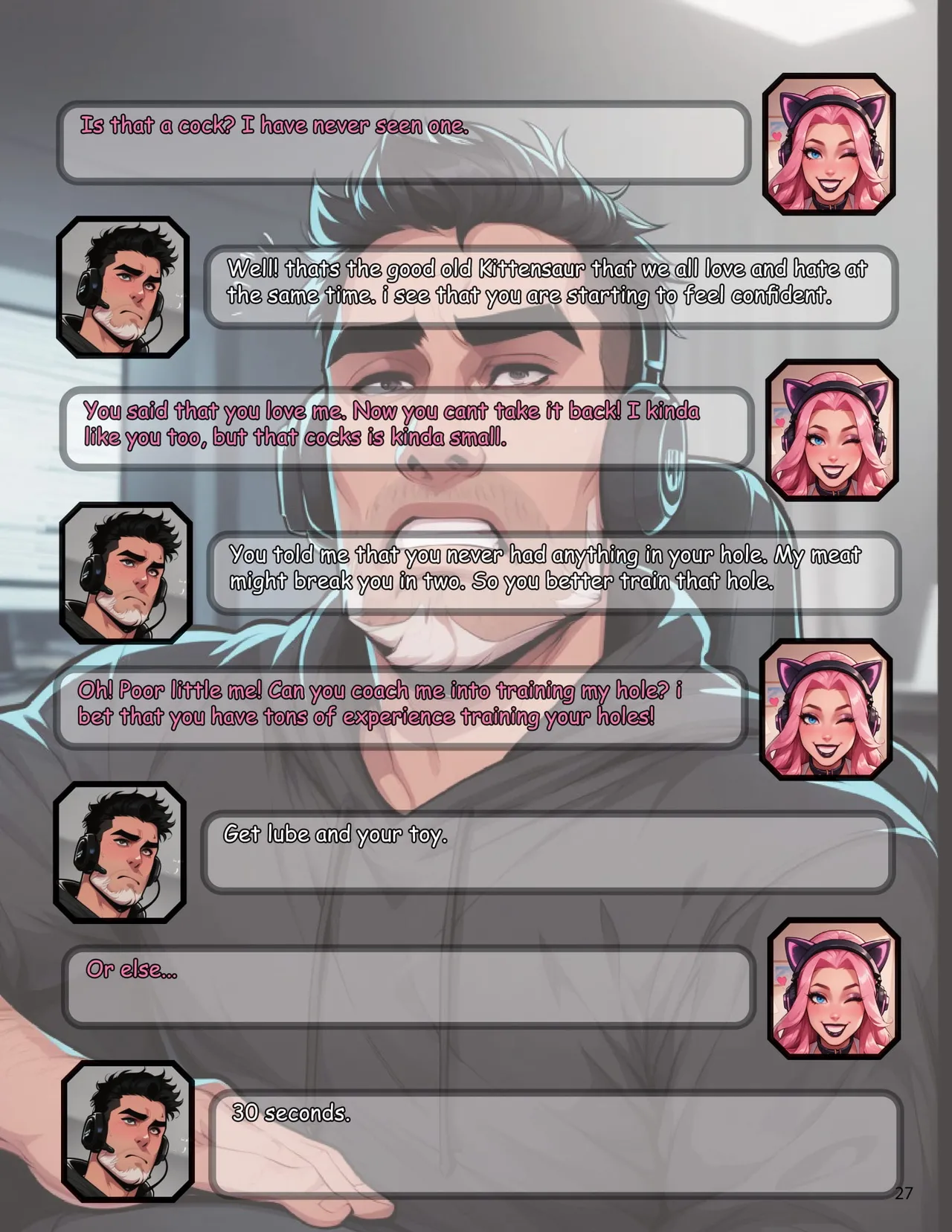 Kittensaur Origins - InstableUnicorn - AI generated page 27 - ai generated hentai manga - read online free