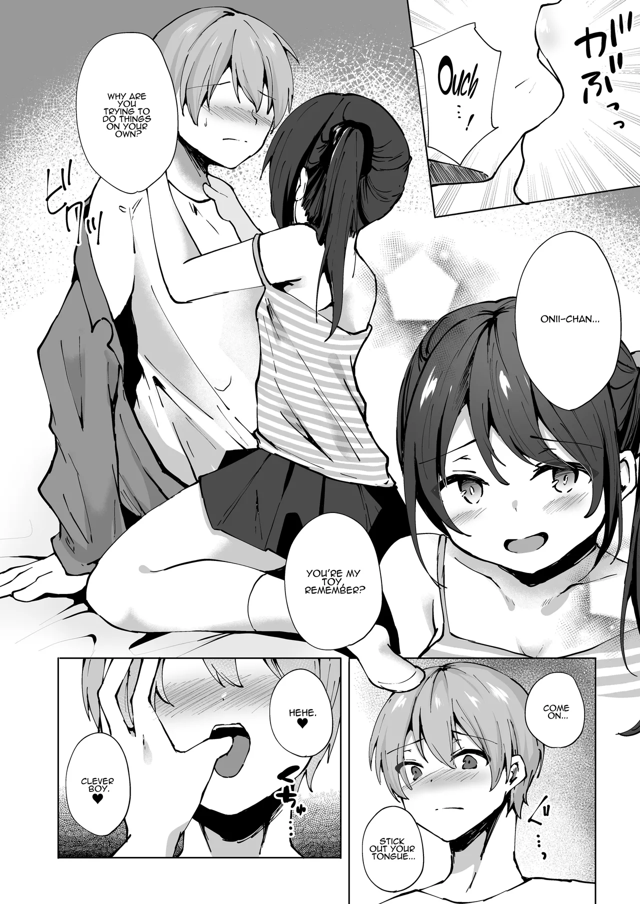 [Whisp (Kotomaro)] Namaiki J○ Imouto ga Onii-chan no Yumenikki o Kanaechau! Onii-chan, Kouiu no ga Suki nan desho? | Cocky Little Sister Makes Oniichan's Dreams Cum True! [English] [ADTL] page 11 original parody - handjob kissing hentai manga - read online free