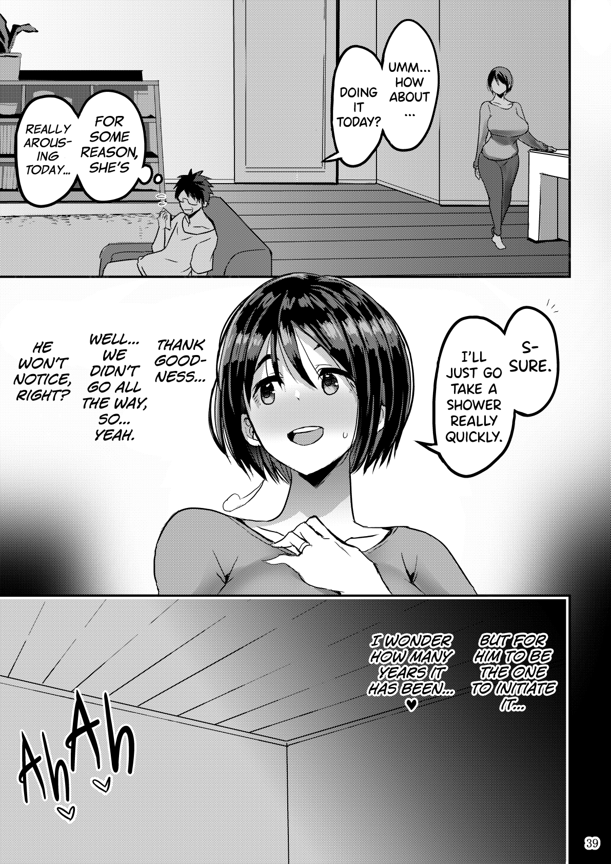 Yokkyuu Fuman ga Tamatte Hoka no Otoko no Chinpo Case ni Natteshimatta Oku-san page 40 original parody - milf sweating hentai manga - read online free