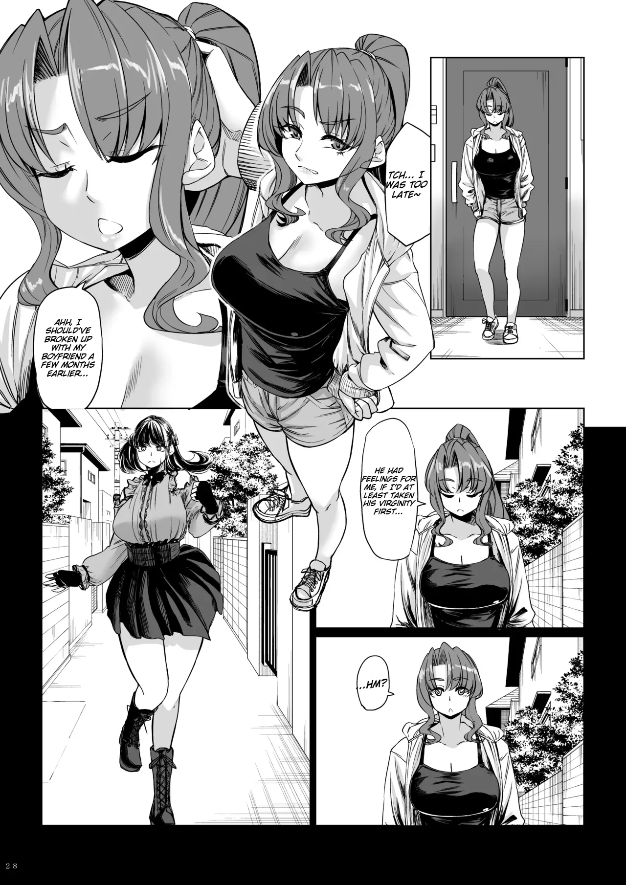 Shinchou 211 cm no Jirai-kei Joshi ni Nerawarete mou Nigerarenai 2 page 27 original parody - kissing big breasts hentai manga - read online free