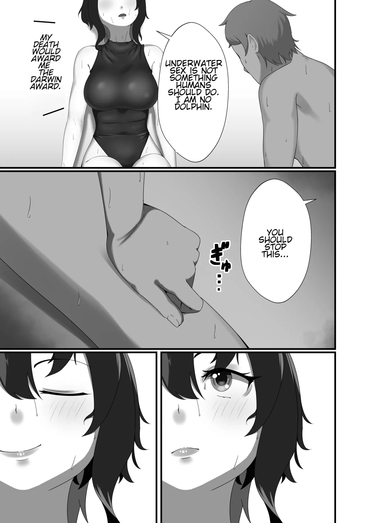 Kairaku wa Minasoko made | Pleasure reaches the bottom of the pool page 13 original parody - gloves swimsuit hentai manga - read online free