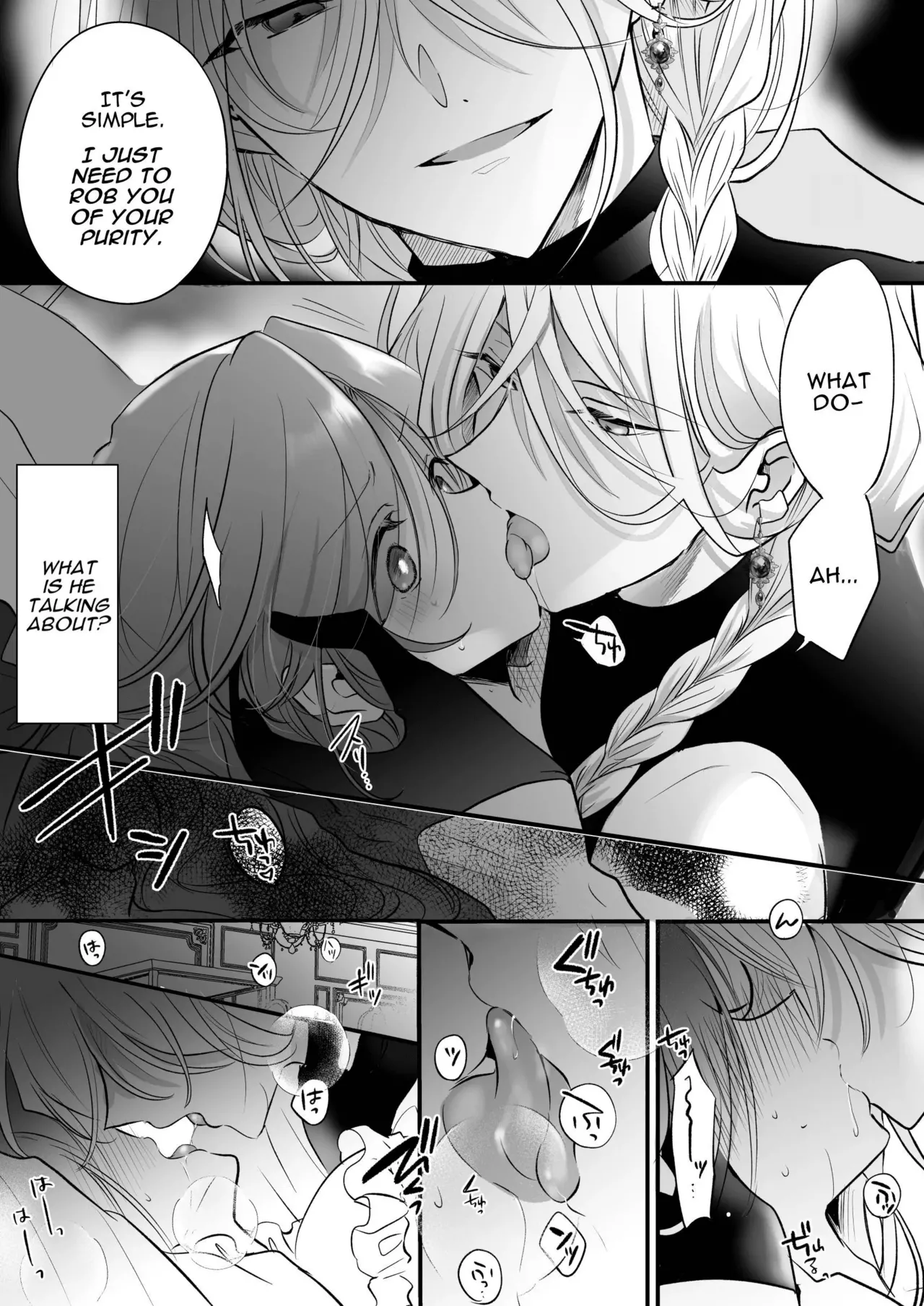 Majutsushi no Henai 〜 Baddo ED Tensei Akuyaku Reijō, Shukuteki no Hazudatta Jijū ni Torawareru 〜 I A Mage's Affection page 34 original parody - sole female sole male hentai manga - read online free