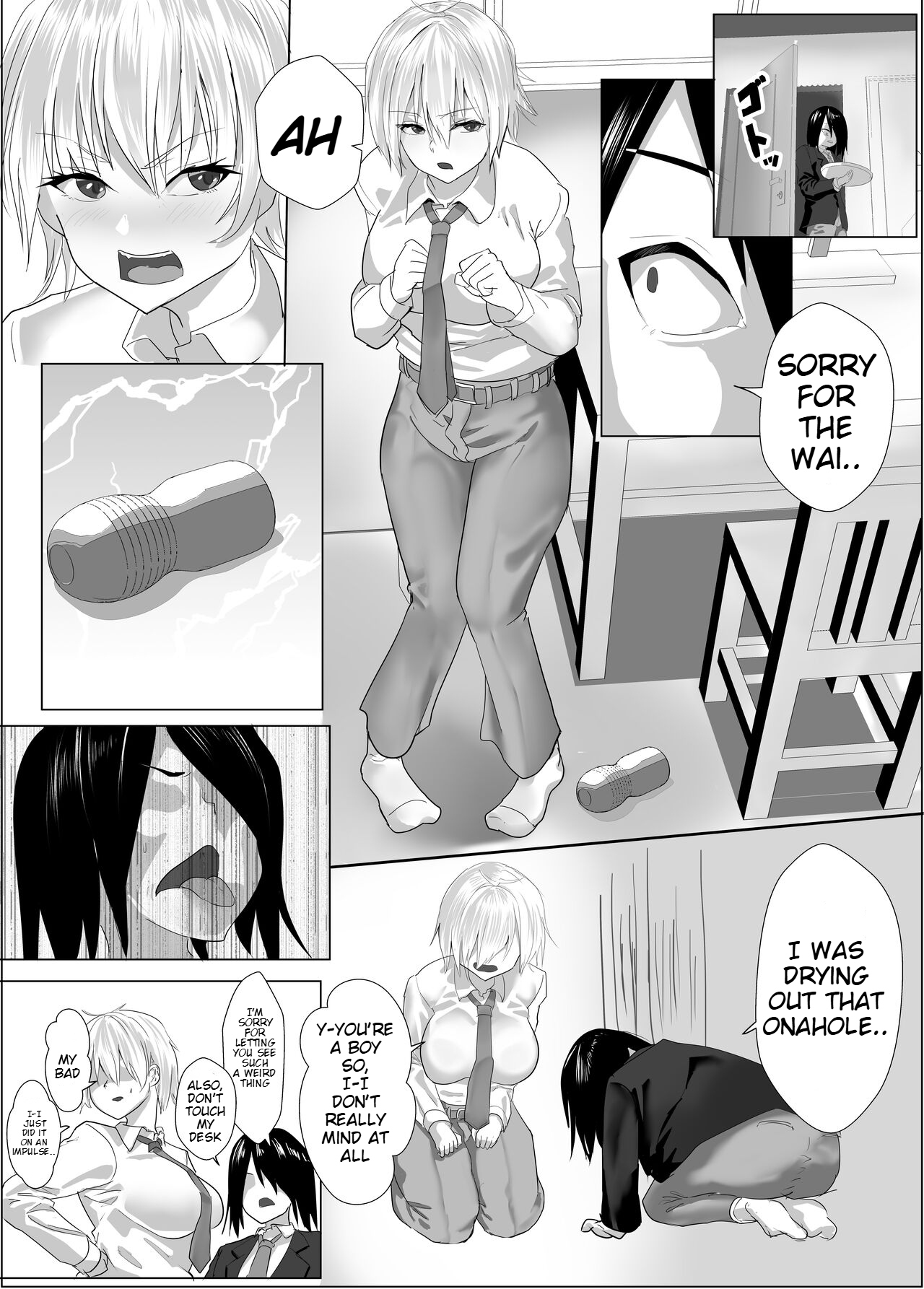 [Tetsukabuto Nuranura (Yuri Kowashi)] Narcissist na Ouji-sama-kei Joshi wa, Toilet Gaman Dekizu | The Narcissistic Female Prince Couldn't Hold It In [English] - Page 9
