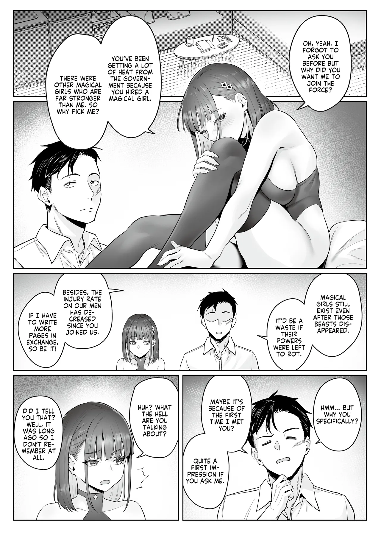 Moto Mahou Shoujo no Shigoto Hanashi Ao | The Former Magical Girl Blue's Work page 32 original parody - sole female sole male hentai manga - read online free