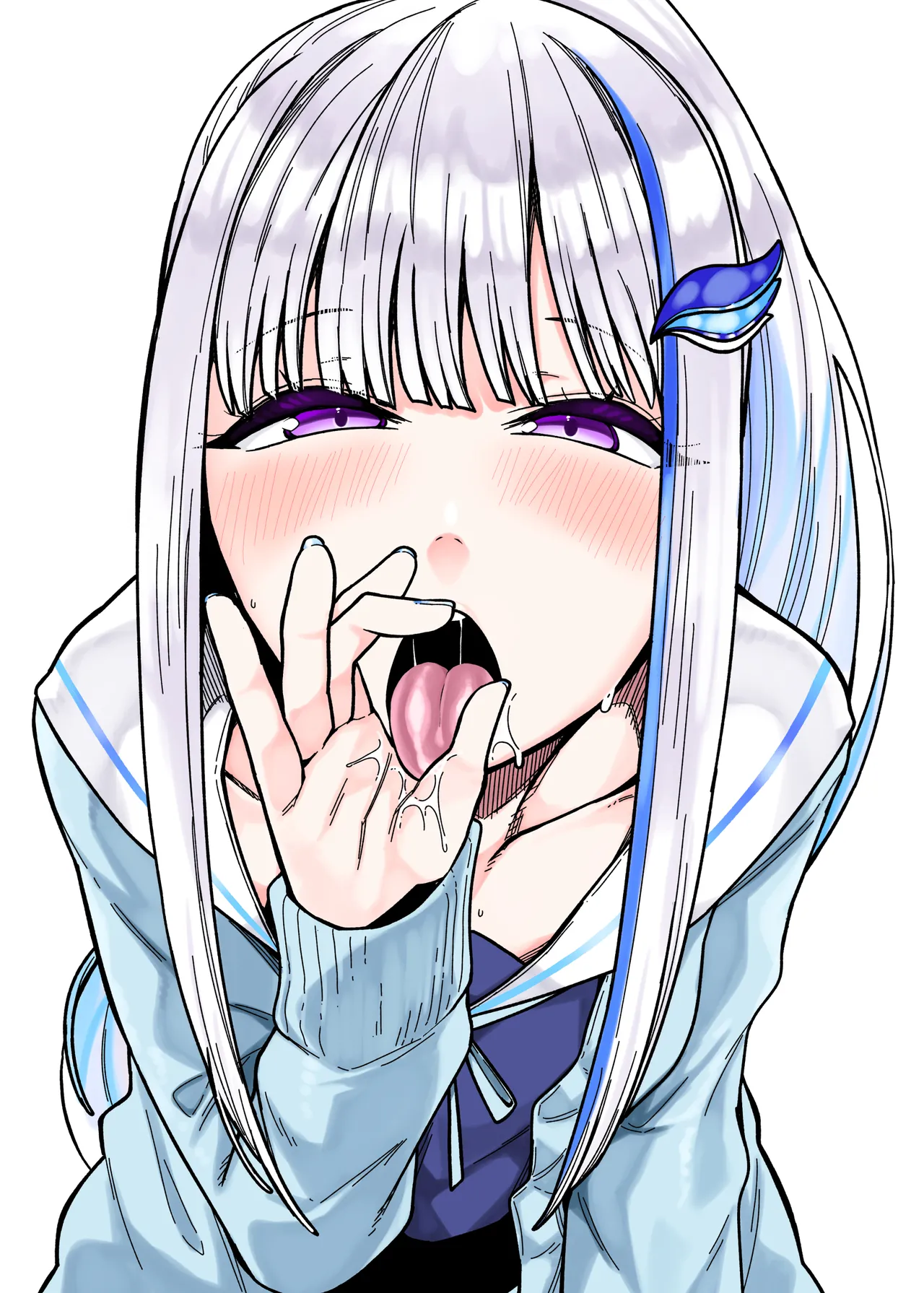 Oshi ni Okuchi de Nuite Moraitai page 18 nijisanji parody - mosaic censorship blowjob hentai manga - read online free