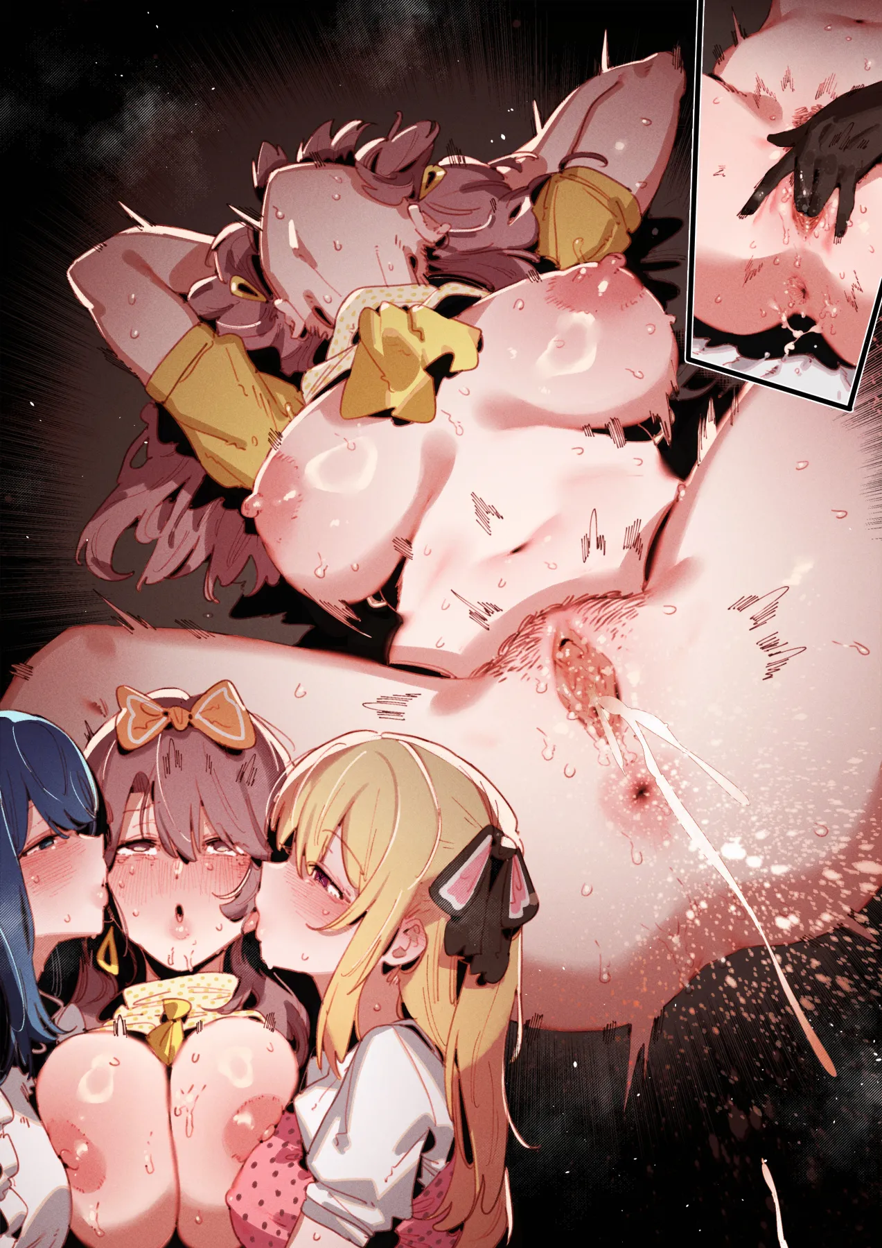 01-24_Akane &...😎🍆💢 & _Kana &...👒🍆💢 & Miyako page 127 featuring aqua hoshino oshi no ko parody - squirting kissing hentai manga - read online free