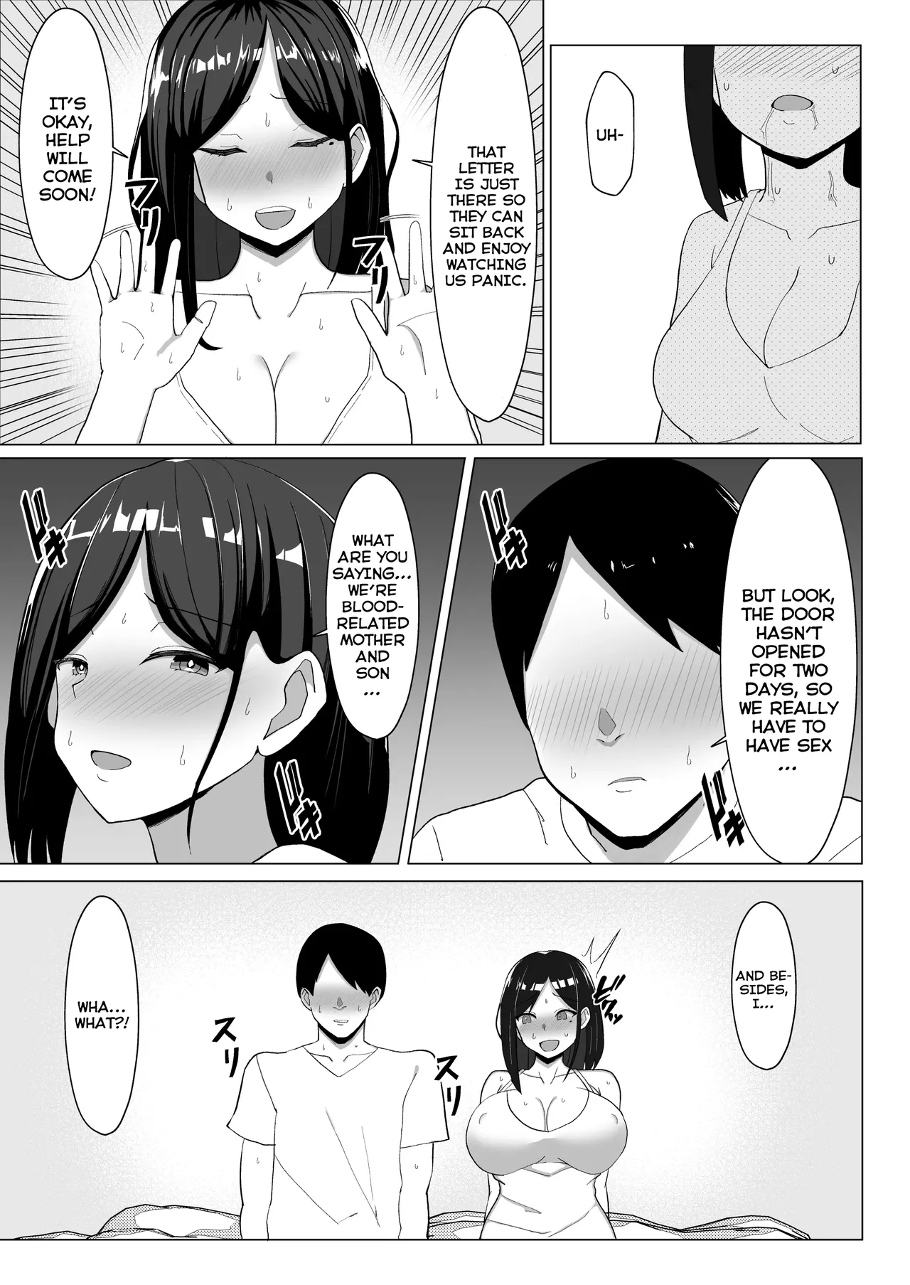 [Mustard Teikoku (Europia)] Kaa-chan to Sex Shinai to Derarenai Heya ~Kuchiurusai Haha to Hankouki no Ore~ | A Room I Can't Leave Without Having Incestuous Sex With My Mom: My Nagging Mother and Rebellious Me [English] [PPanGames] page 16 original parody - sole female sole male hentai manga - read online free