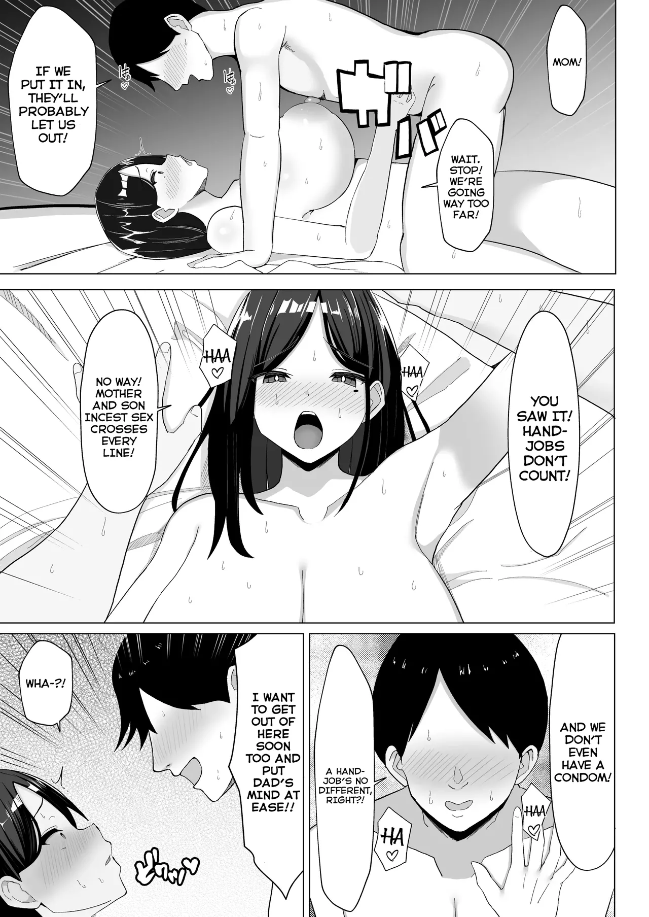 [Mustard Teikoku (Europia)] Kaa-chan to Sex Shinai to Derarenai Heya ~Kuchiurusai Haha to Hankouki no Ore~ | A Room I Can't Leave Without Having Incestuous Sex With My Mom: My Nagging Mother and Rebellious Me [English] [PPanGames] page 24 original parody - sole female sole male hentai manga - read online free