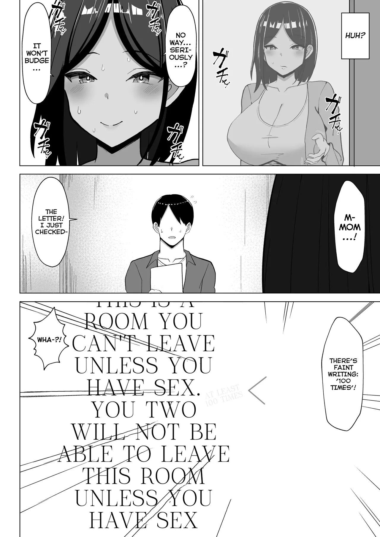 [Mustard Teikoku (Europia)] Kaa-chan to Sex Shinai to Derarenai Heya ~Kuchiurusai Haha to Hankouki no Ore~ | A Room I Can't Leave Without Having Incestuous Sex With My Mom: My Nagging Mother and Rebellious Me [English] [PPanGames] page 47 original parody - milf sweating hentai manga - read online free